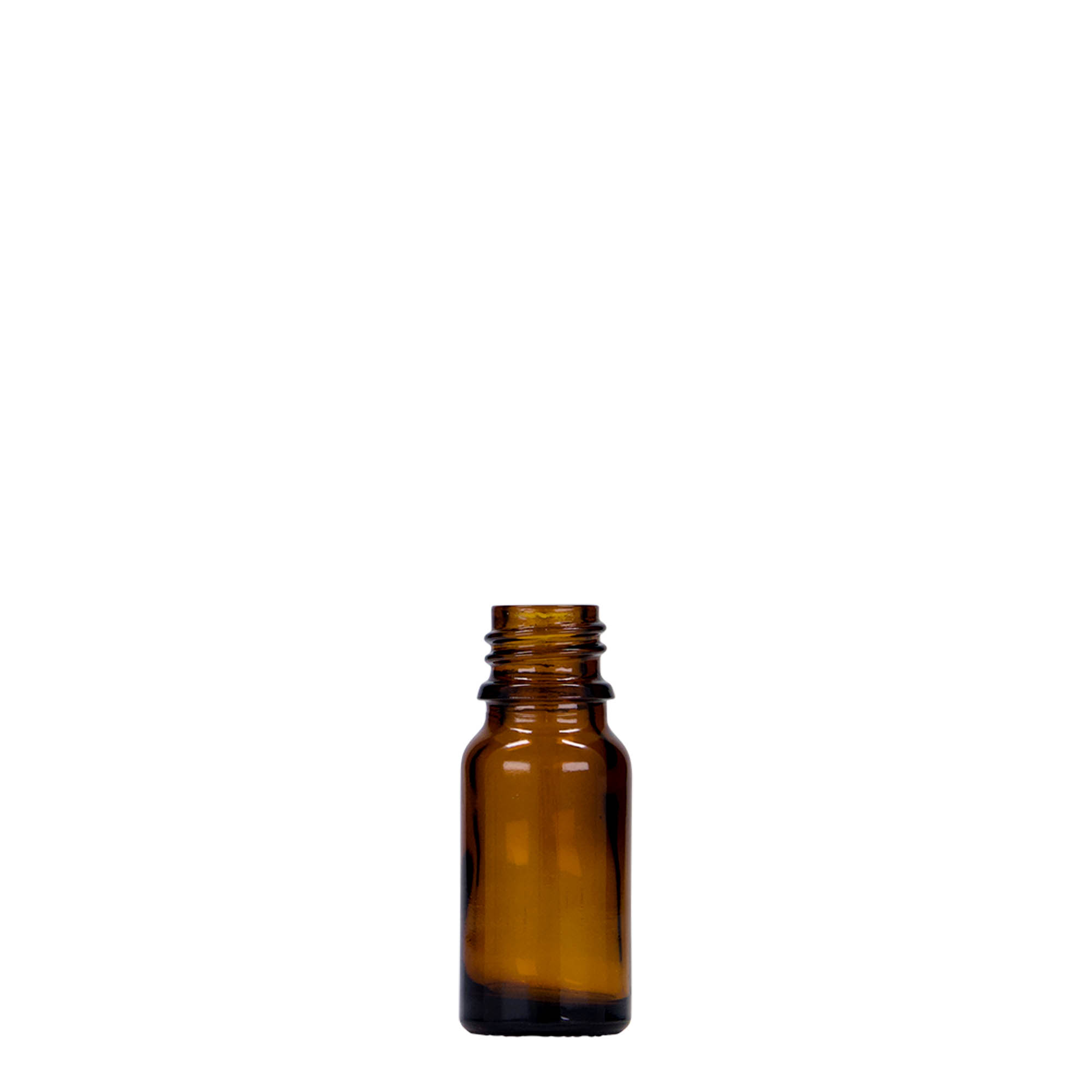 Flacon médical de 10 ml, verre, brun, ouverture : DIN 18 Flacon médical de 10 ml, verre, brun, ouverture : DIN 18