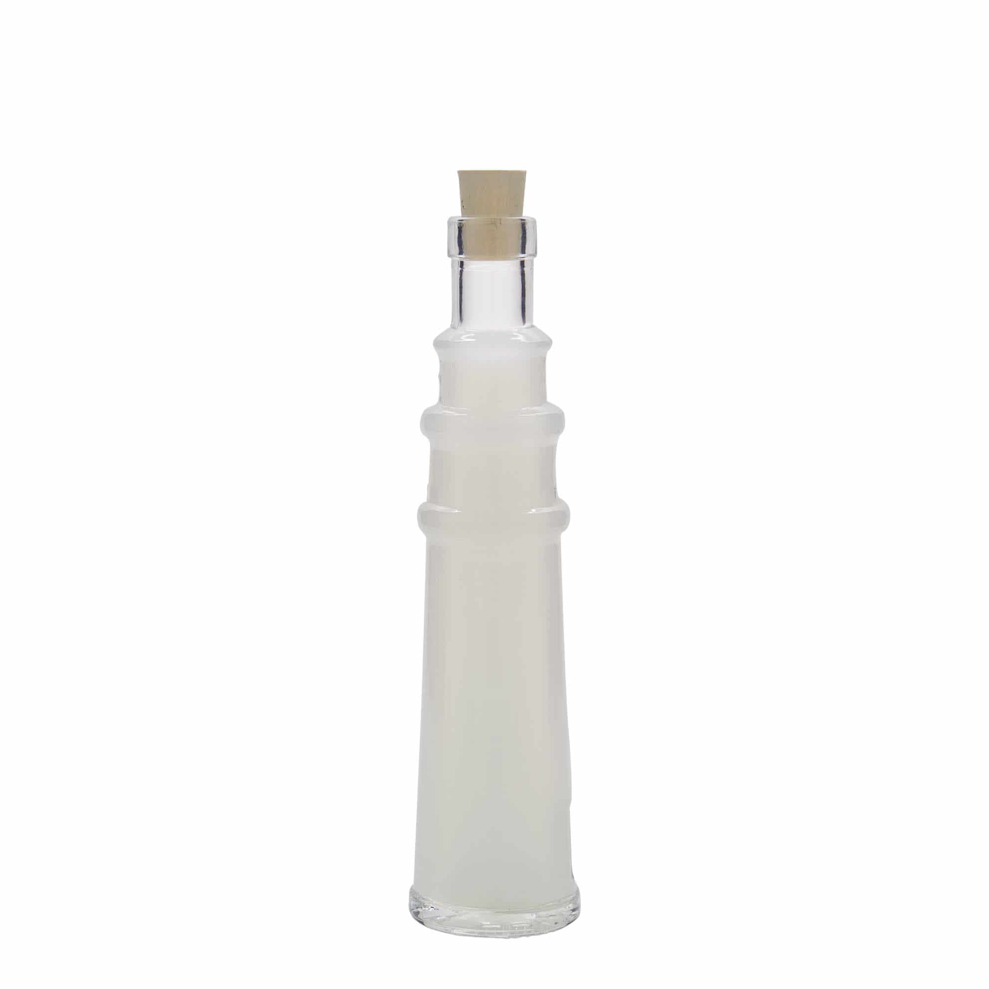 Bouteille en verre 100 ml 'Phare', bouchage: bouchon