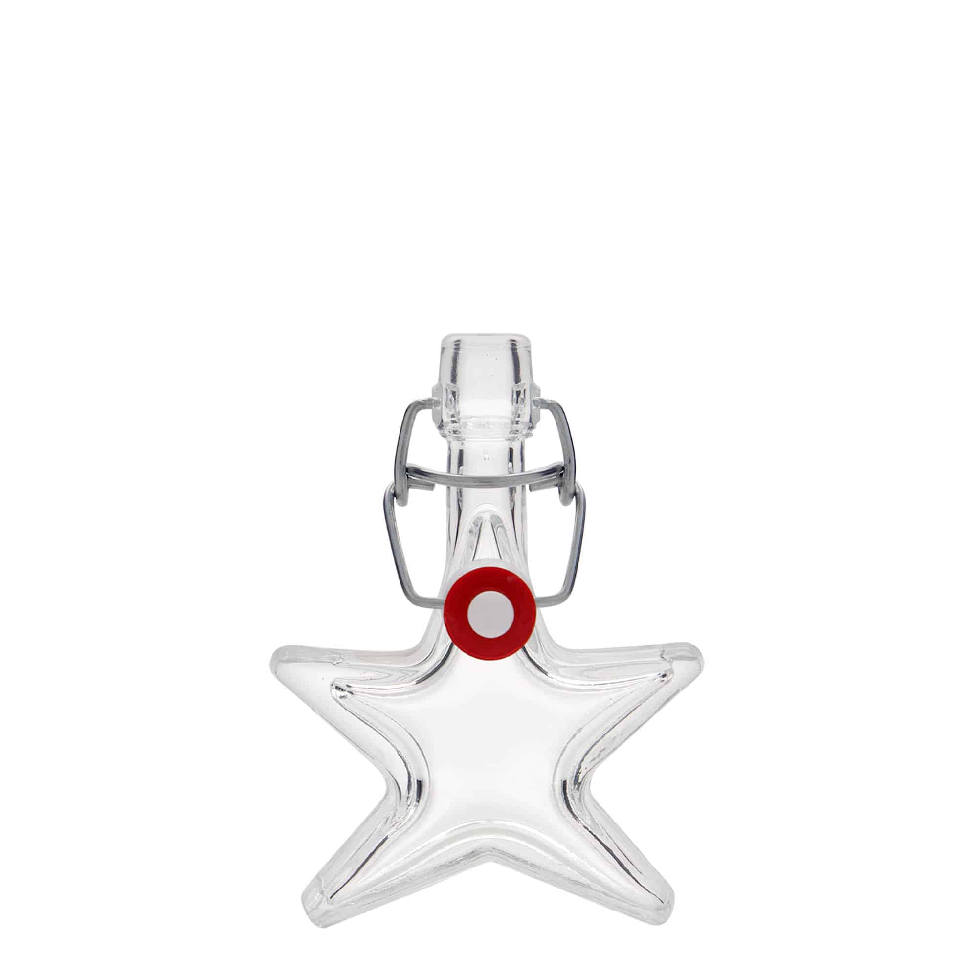 Flacon en verre de 40 ml « Étoile », ouverture : fermeture à bascule Flacon en verre de 40 ml « Étoile », ouverture : fermeture à bascule