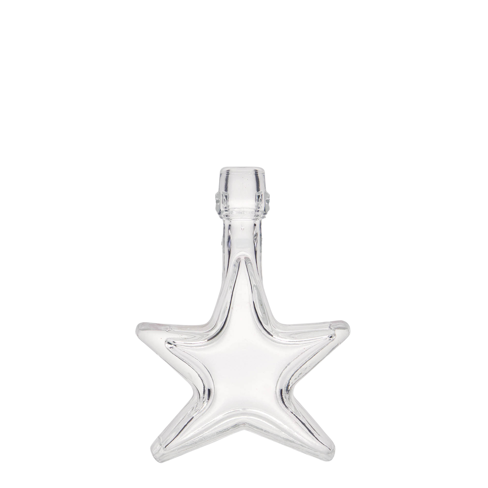 Flacon en verre de 40 ml « Étoile », ouverture : fermeture à bascule Flacon en verre de 40 ml « Étoile », ouverture : fermeture à bascule