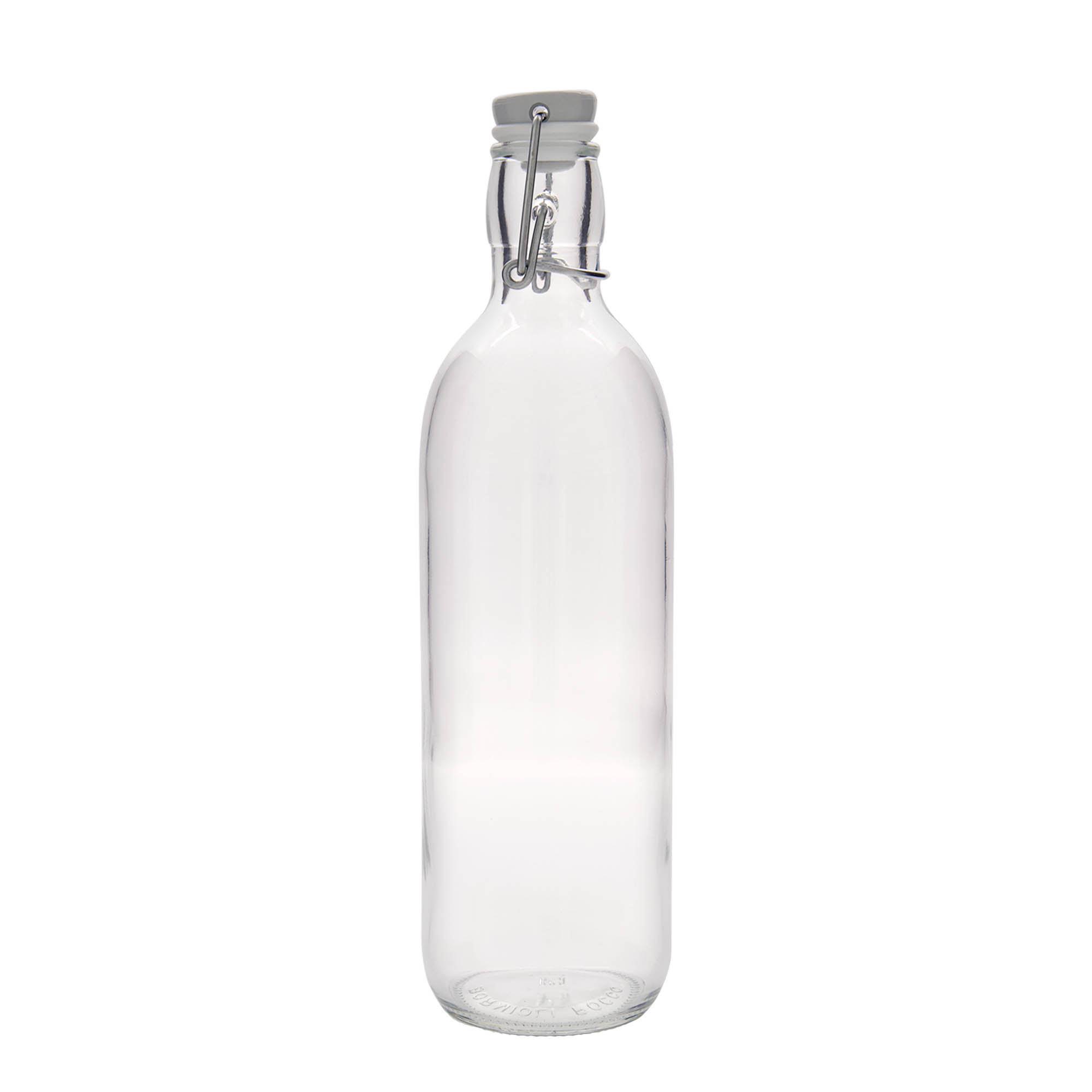 Bouteille en verre 1 000 ml 'Emilia', ouverture : fermeture à bascule Bouteille en verre 1 000 ml 'Emilia', ouverture : fermeture à bascule