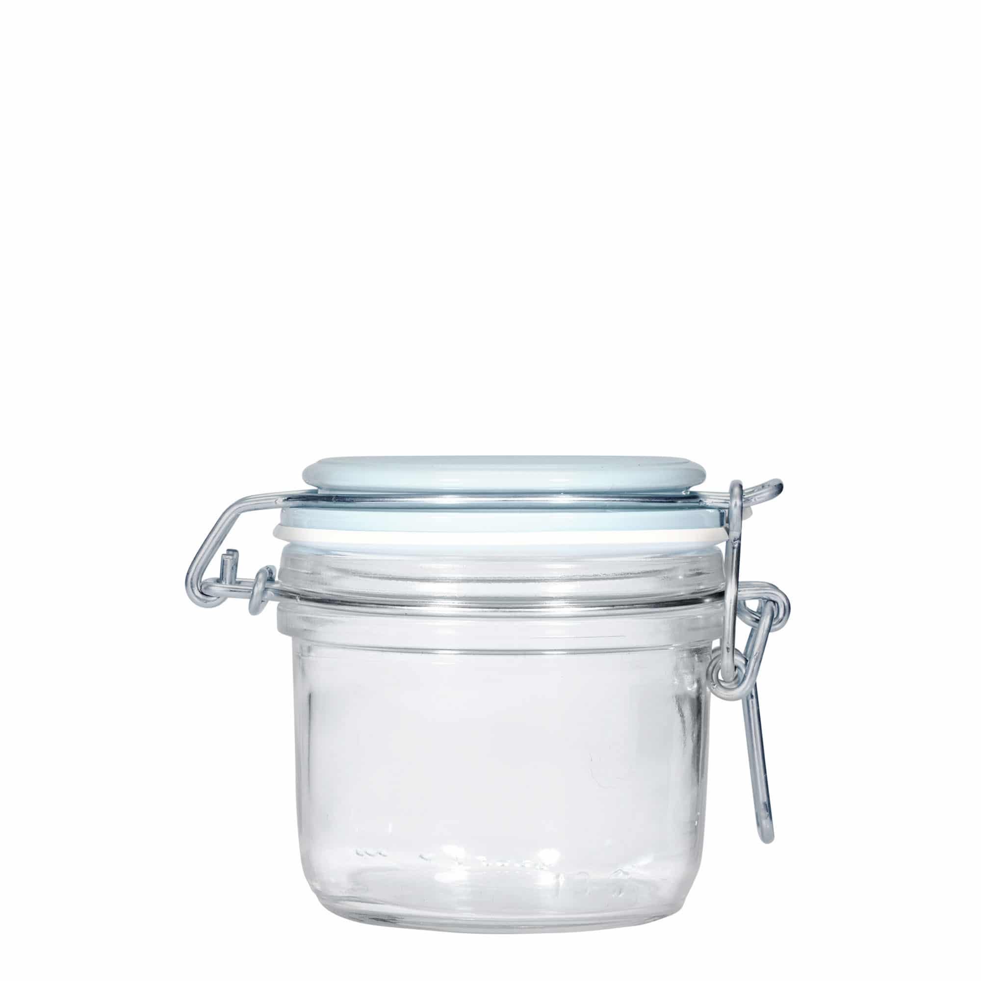 Bocal à fermeture mécanique 200 ml 'Fido', bleu, bouchage: bouchon mécanique Bocal à fermeture mécanique 200 ml 'Fido', bleu, bouchage: bouchon mécanique