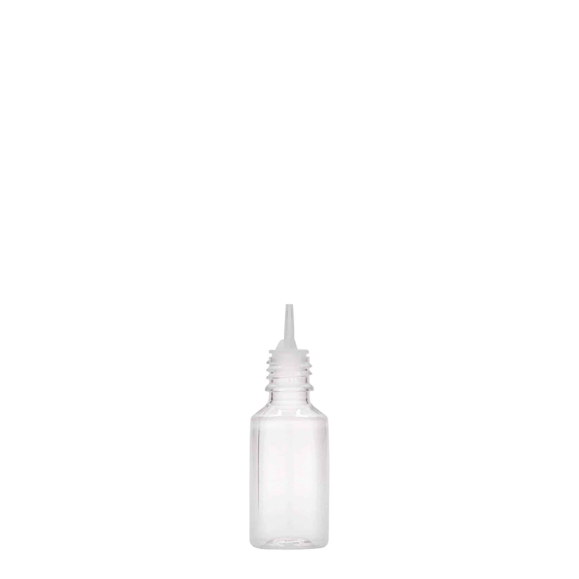 Flacon PET 10 ml « E-Liquid » avec sécurité qualité et enfant, plastique, ouverture : bouchon à vis
