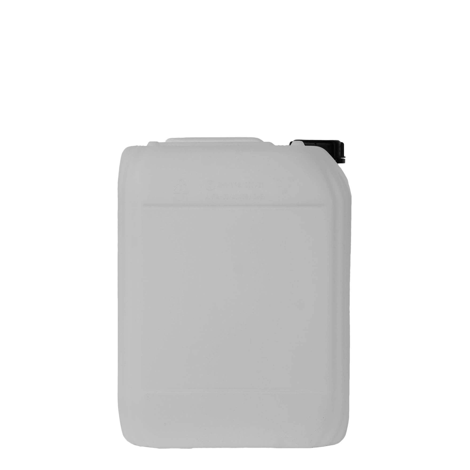 Bidon de 20 l, rectangulaire, plastique HDPE, naturel, ouverture : ND 60