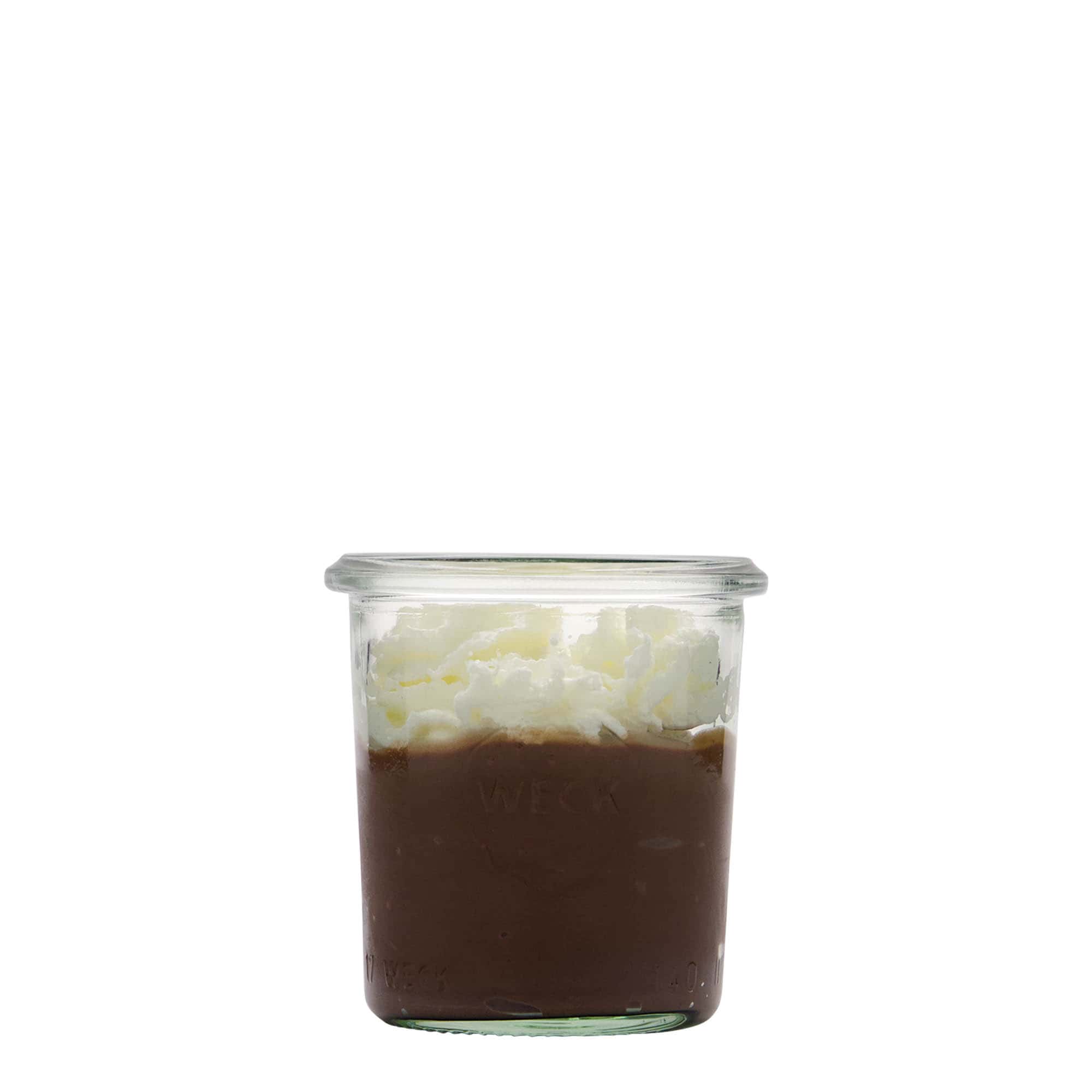 140 ml bocal WECK à renversement, ouverture : bord rond 140 ml bocal WECK à renversement, ouverture : bord rond