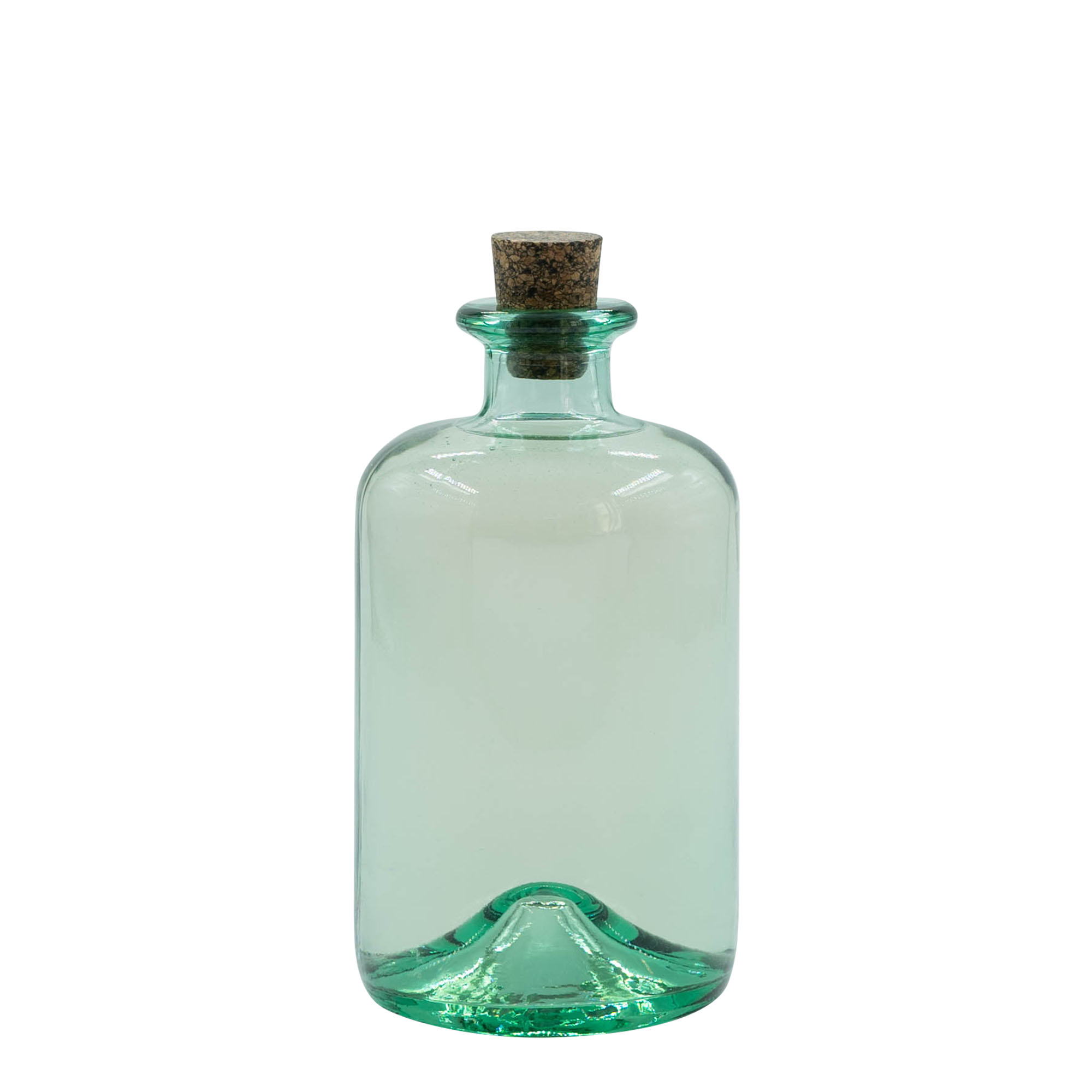 Bouteille en verre 500 ml « Pharma », ouverture : bouchon en liège