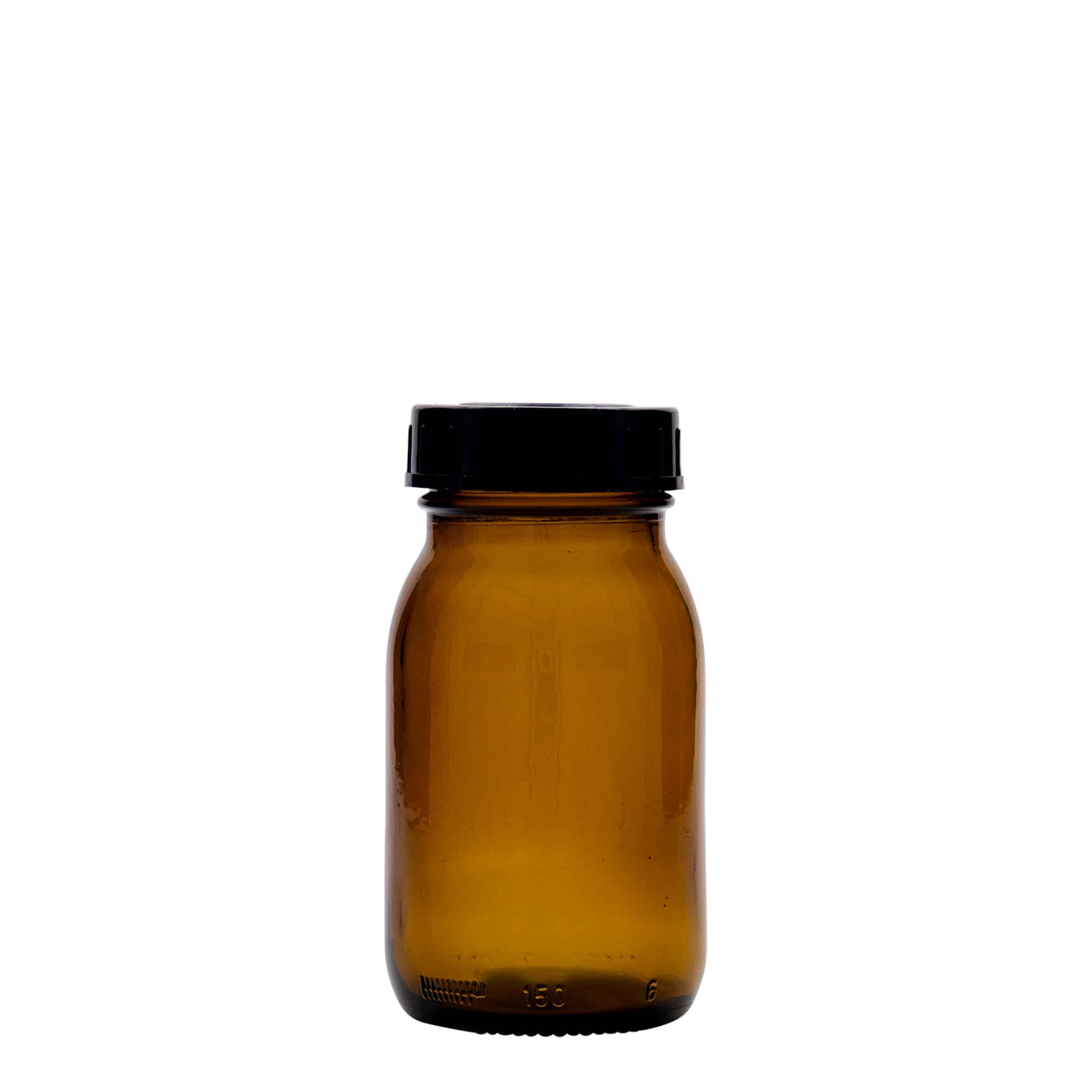 150 ml bocal à col large, brun, ouverture : DIN 45
