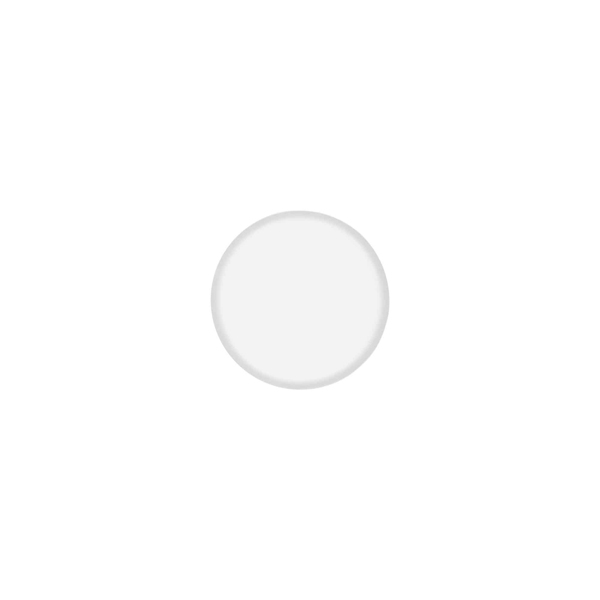 Bouchon à vis « Clear/Platin Edition », plastique PP, blanc, pour ouverture : 40/2P