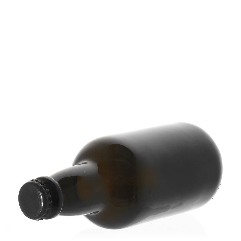 Bouteille de bière 330 ml « Era », verre, vert antique, ouverture : capsule couronne