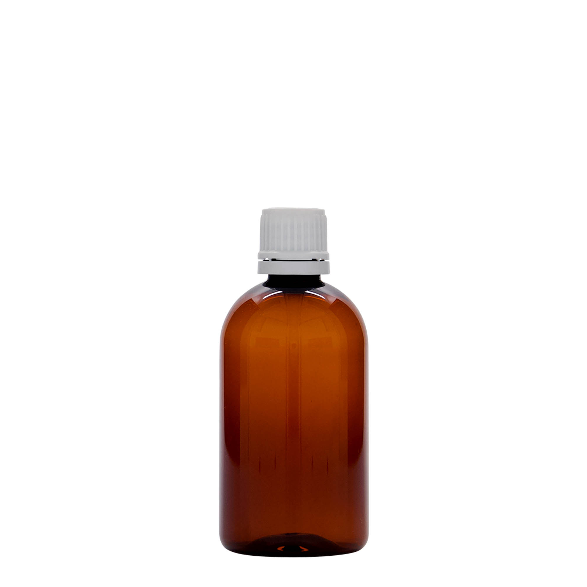 Flacon médical en PET de 100 ml « Easy Living », brun, plastique, ouverture : DIN 18 Flacon médical en PET de 100 ml « Easy Living », brun, plastique, ouverture : DIN 18