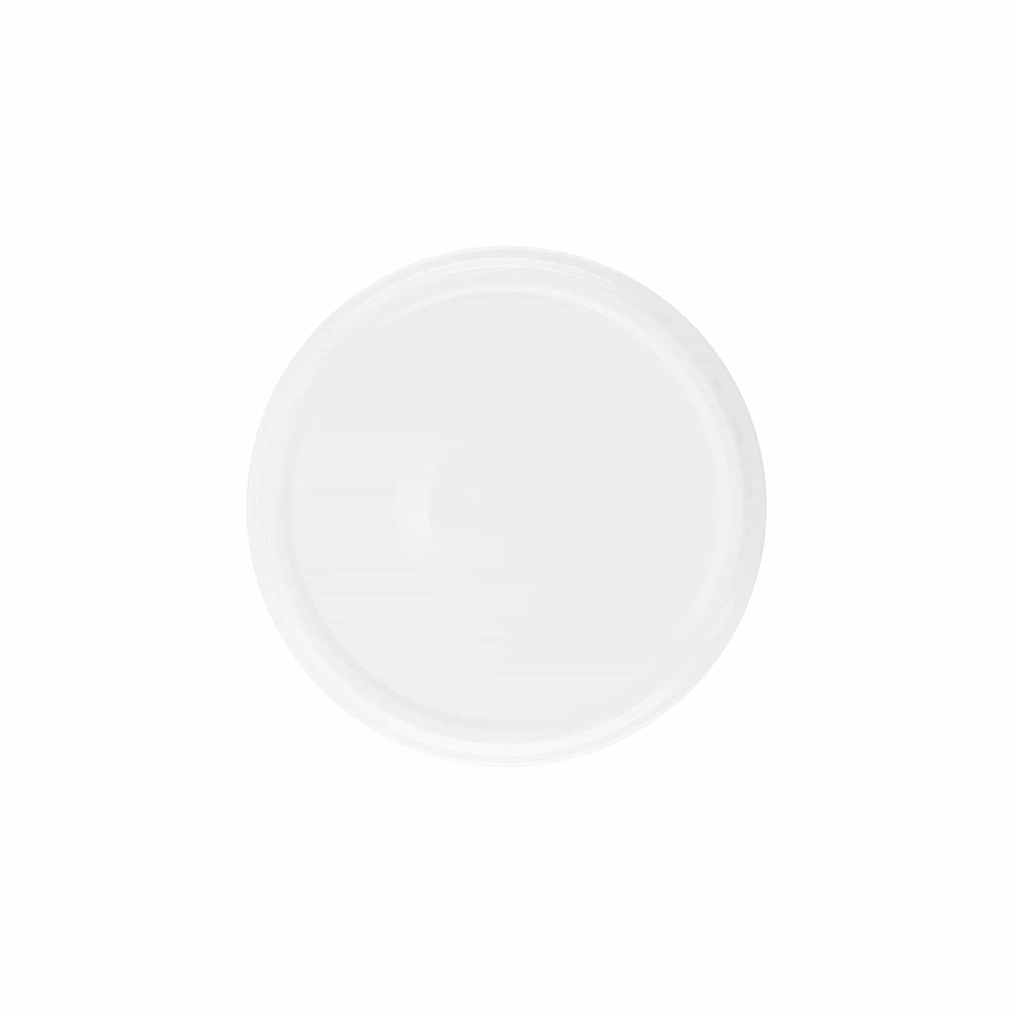 Bouchon à visser, tôle blanche, blanc, pour ouverture : TO 82