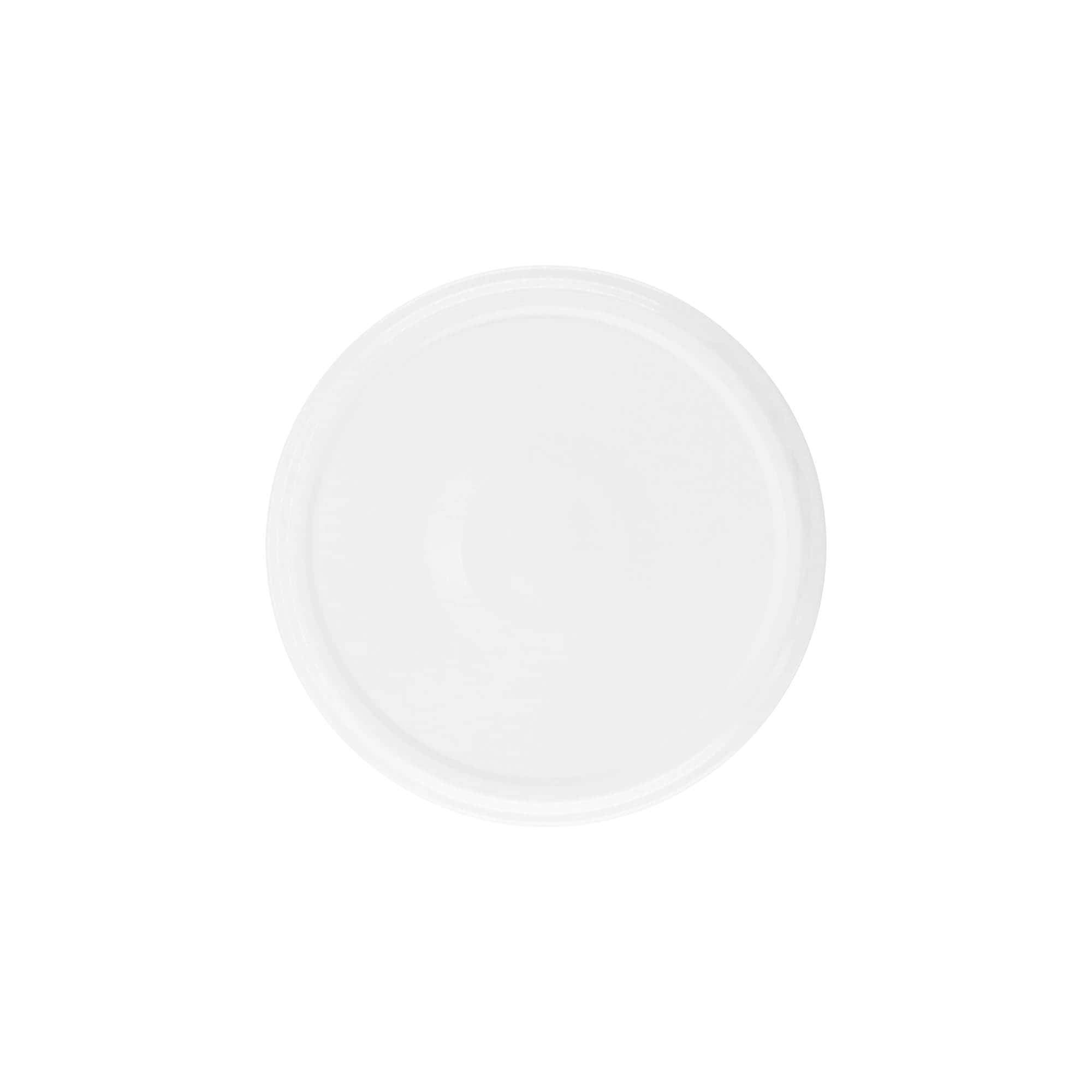 Bouchon à visser, tôle blanche, blanc, pour ouverture : TO 82 Bouchon à visser, tôle blanche, blanc, pour ouverture : TO 82