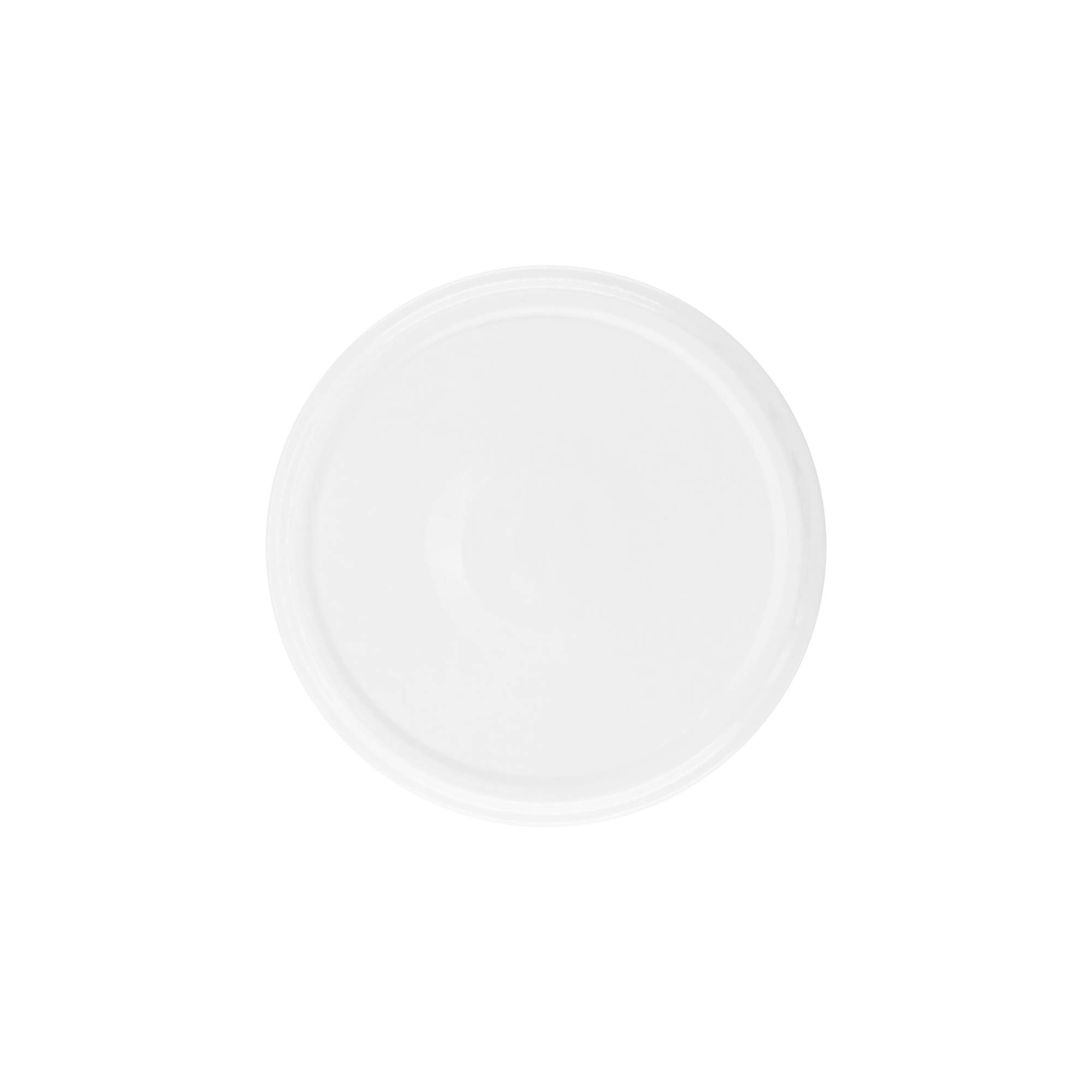 Bouchon à visser, tôle blanche, blanc, pour ouverture : TO 82