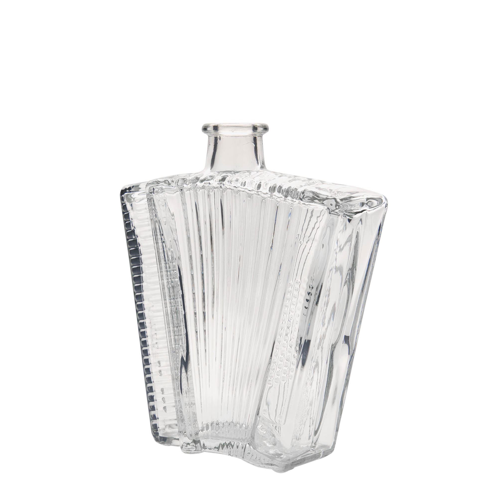 Bouteille en verre 500 ml « Accordéon », ouverture : liège
