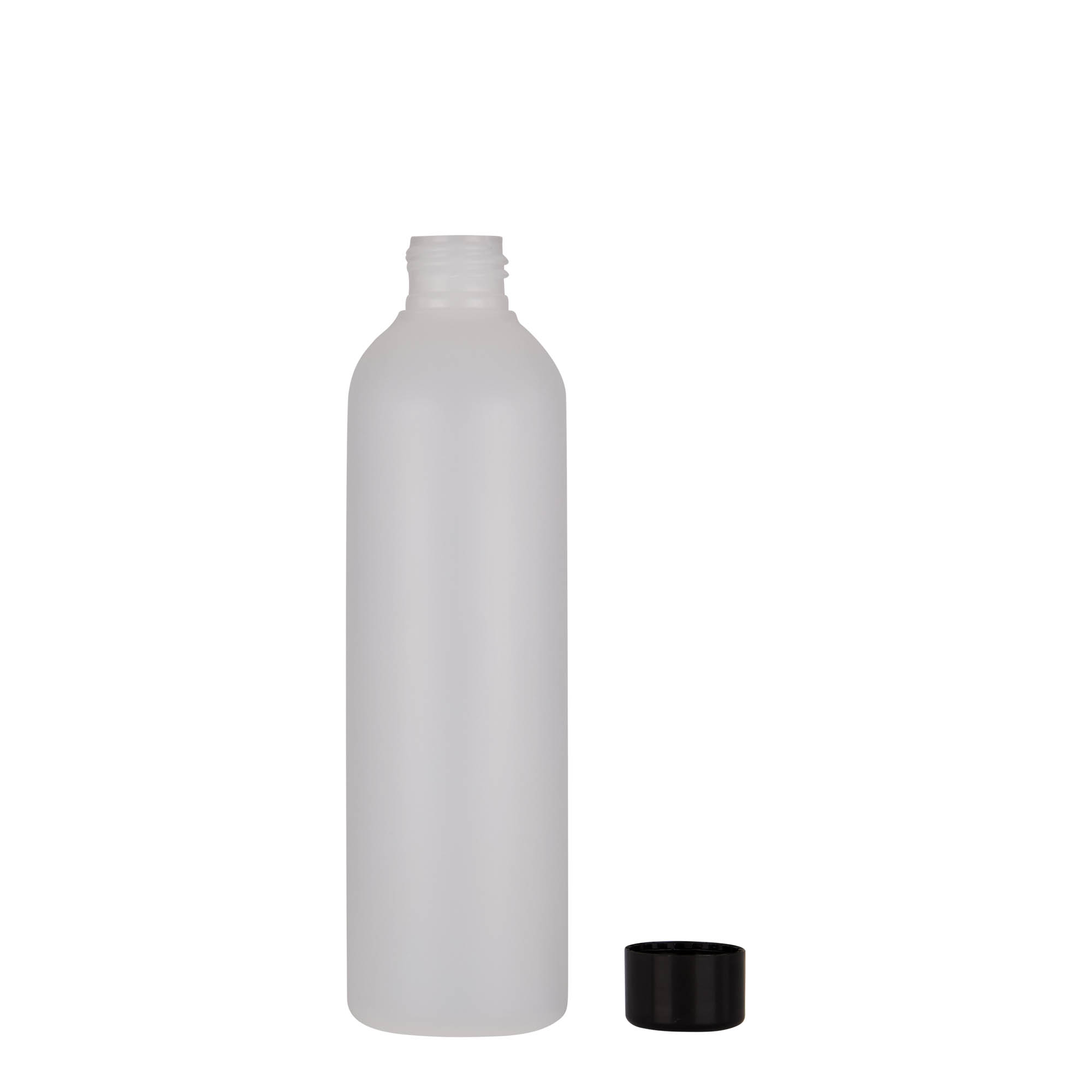Flacon en plastique 250 ml 'Tuffy', HDPE, naturel, ouverture : 24/410 Flacon en plastique 250 ml 'Tuffy', HDPE, naturel, ouverture : 24/410