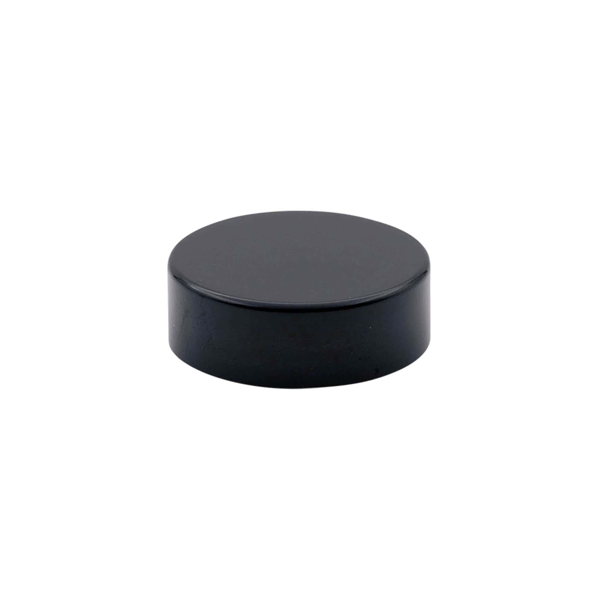 Bouchon à vis pour 30 ml 'Brown Line', plastique HPM, noir