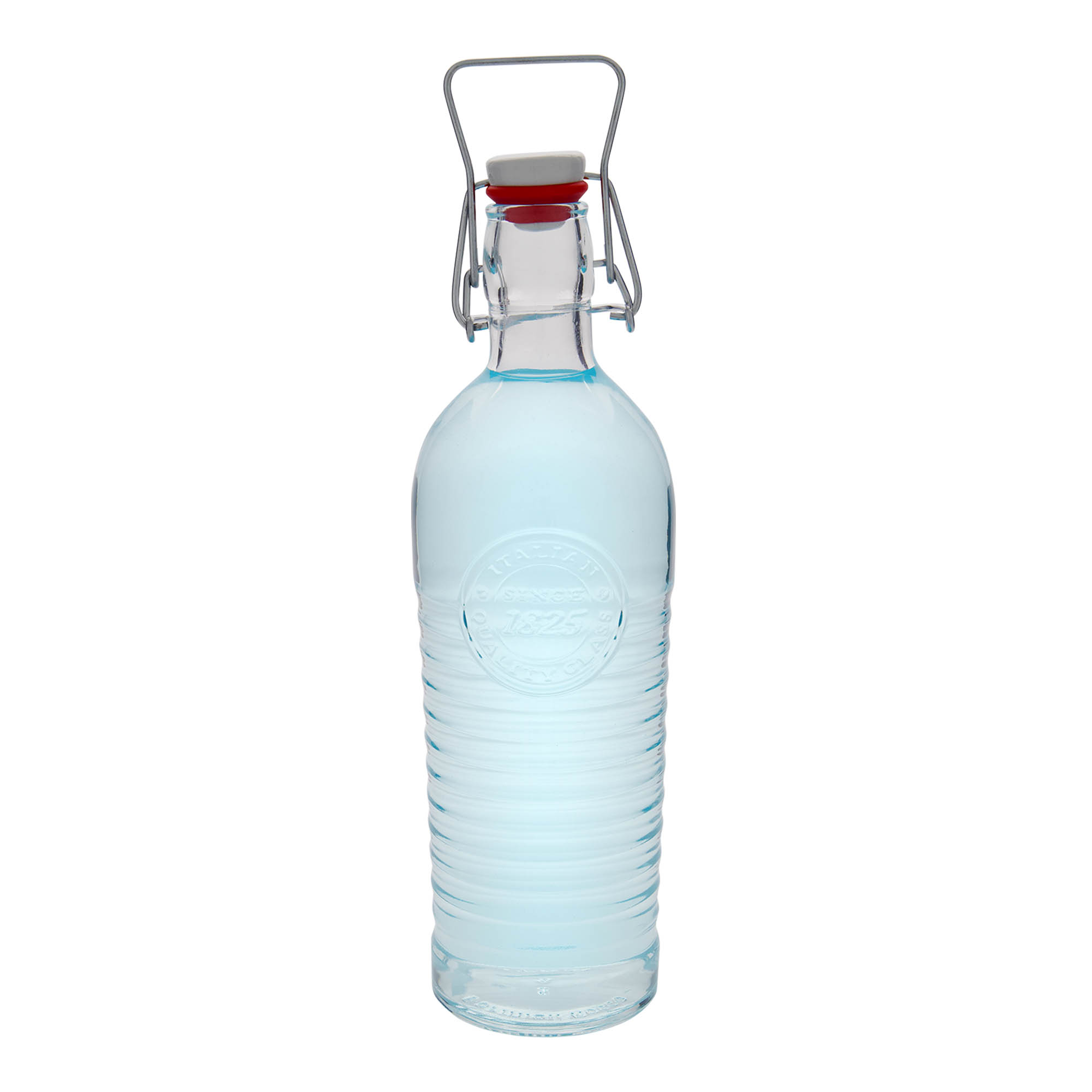 Bouteille en verre 1 200 ml 'Officina 1825', ouverture : fermeture à levier