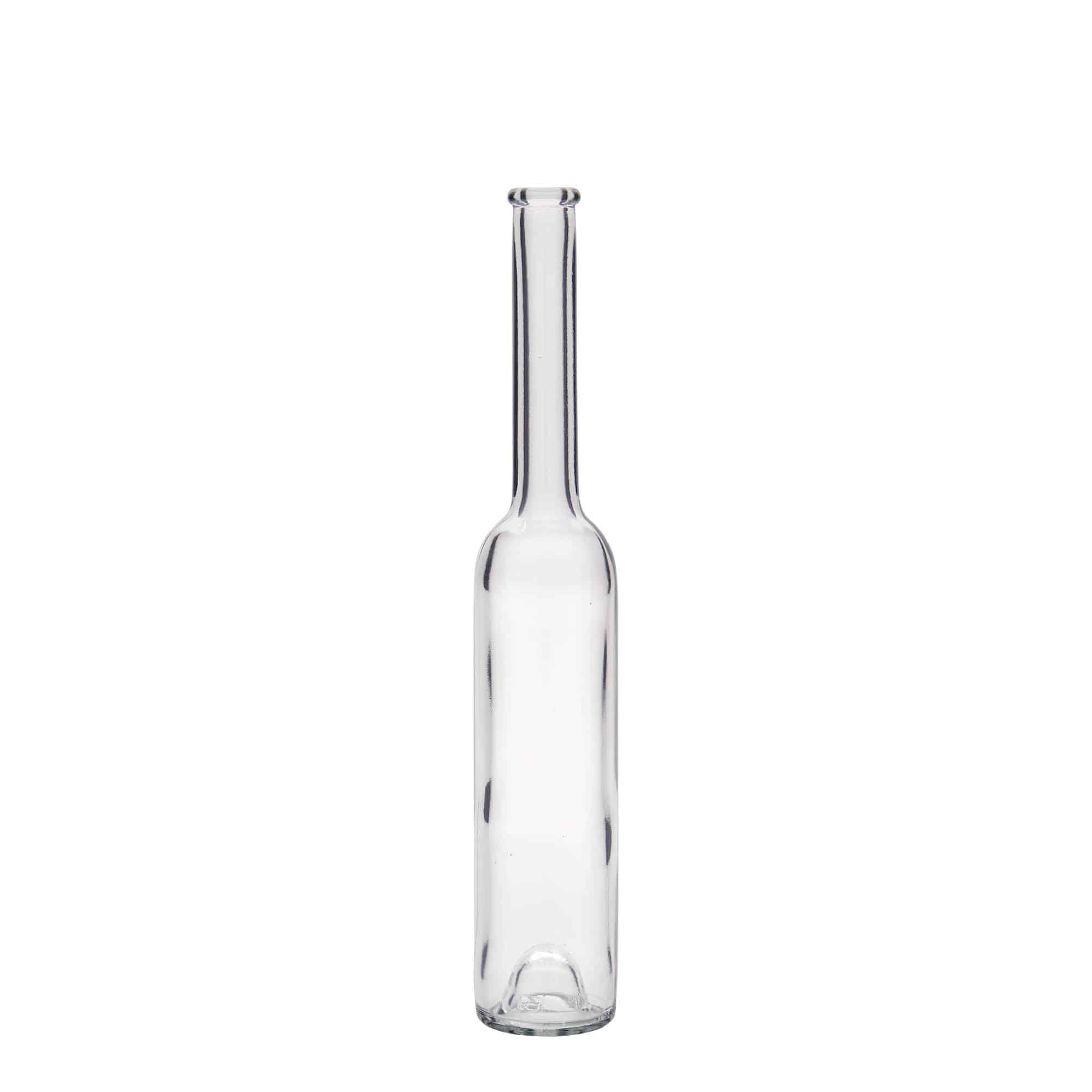 Flacon en verre 100 ml « Platina », ouverture : bouchon en liège