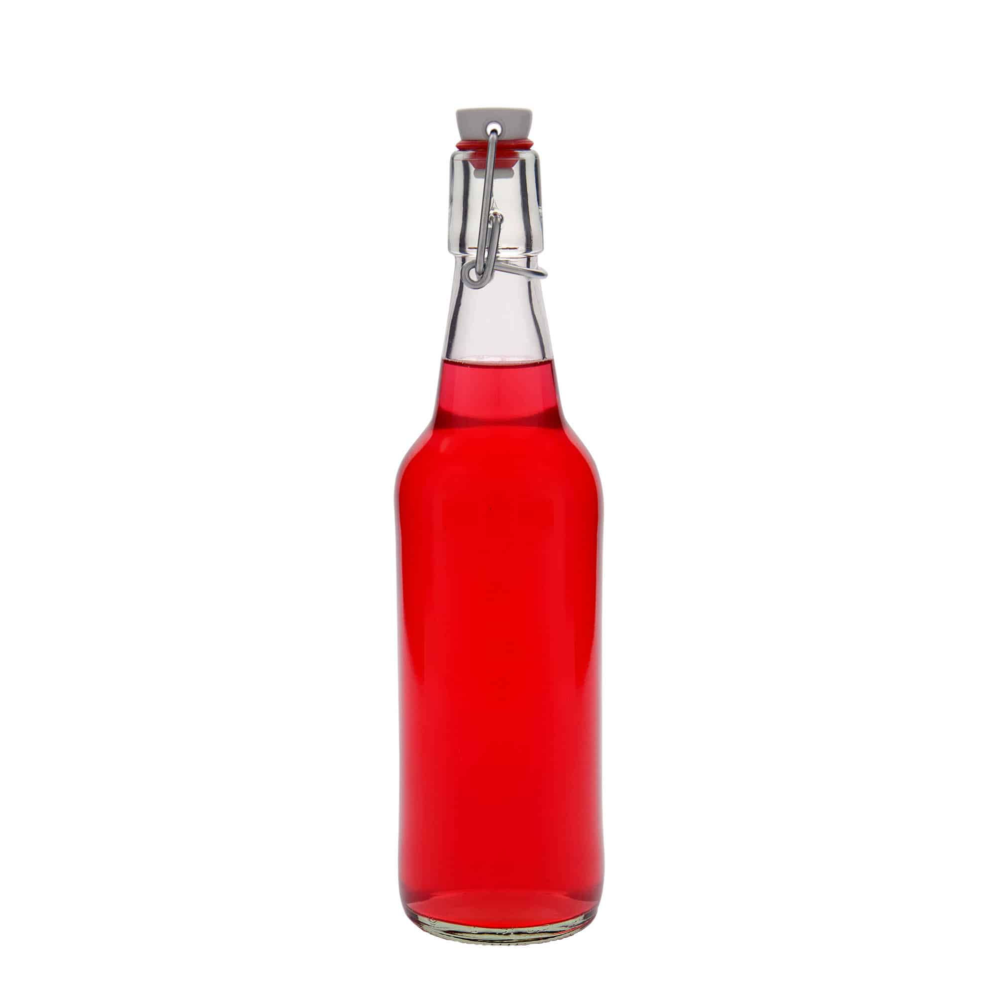 Bouteille de bière 500 ml, verre, ouverture : fermeture à bascule