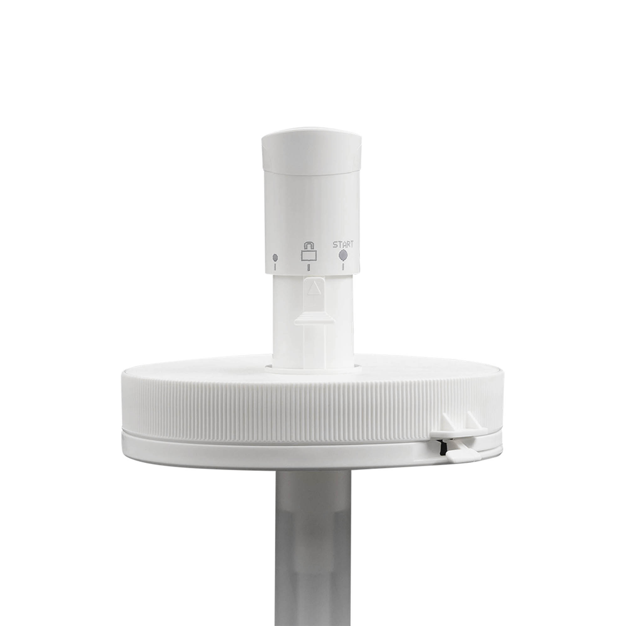 Pompe distributrice pour 1 240 ml 'Securibox', plastique PE, blanc, pour ouverture : bouchon à vis Pompe distributrice pour 1 240 ml 'Securibox', plastique PE, blanc, pour ouverture : bouchon à vis