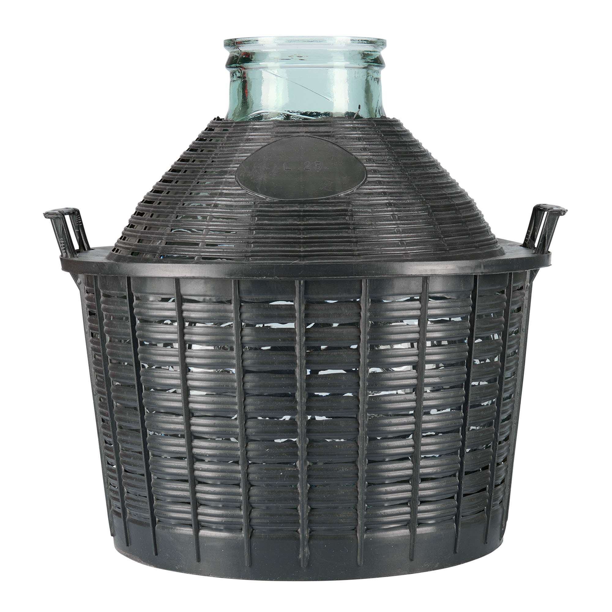 Bouteille ballon 25 l à large col, verre, ouverture : bouchon à emboîtement Bouteille ballon 25 l à large col, verre, ouverture : bouchon à emboîtement