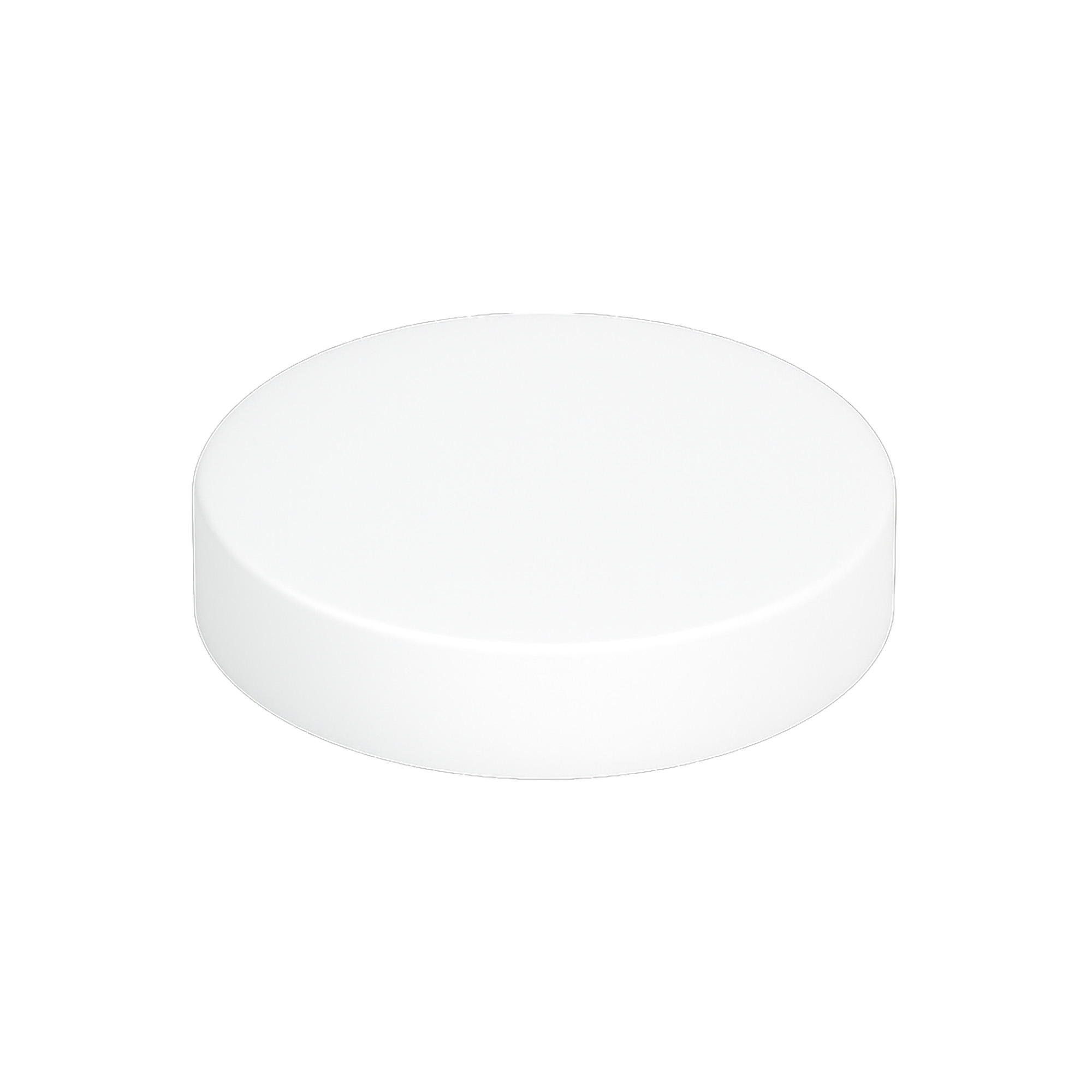 Bouchon à vis pour 120 ml 'Brown Line', plastique HPM, blanc