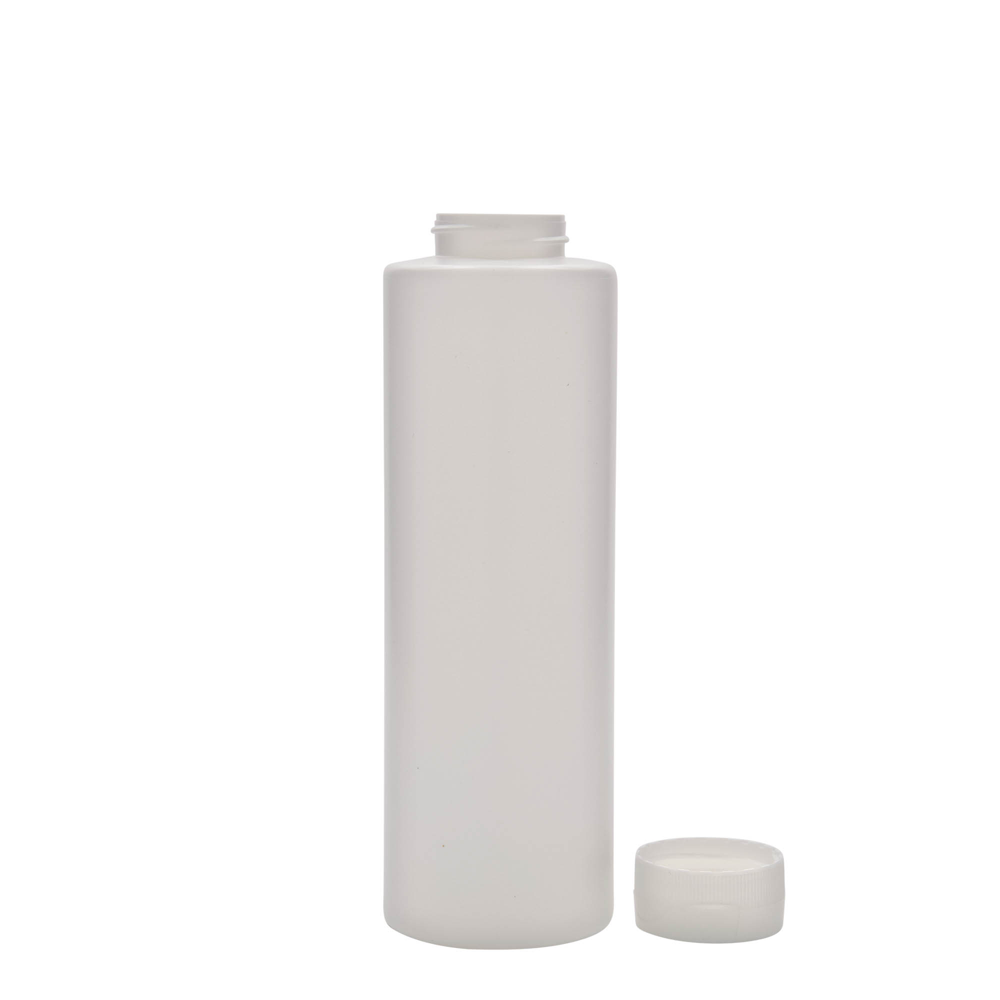 Bouteille à sauce 500 ml, plastique LDPE, blanc, ouverture : 38/400 Bouteille à sauce 500 ml, plastique LDPE, blanc, ouverture : 38/400