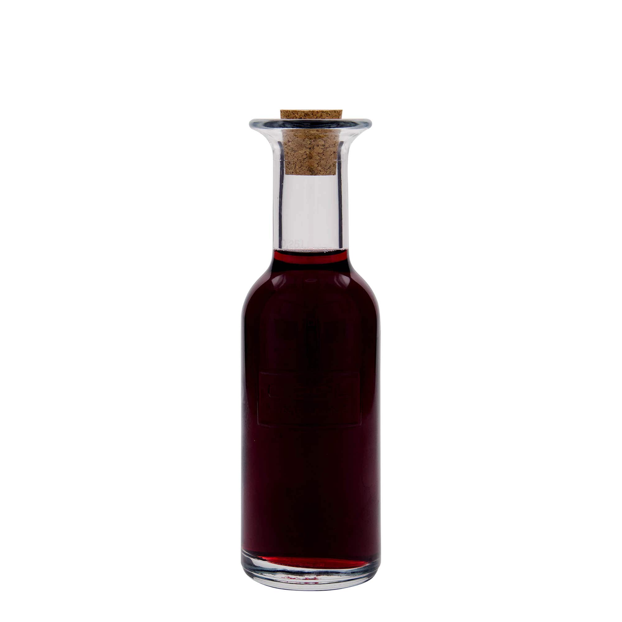 Bouteille en verre 250 ml 'Optima Fine Wine', ouverture : bouchon en liège Bouteille en verre 250 ml 'Optima Fine Wine', ouverture : bouchon en liège
