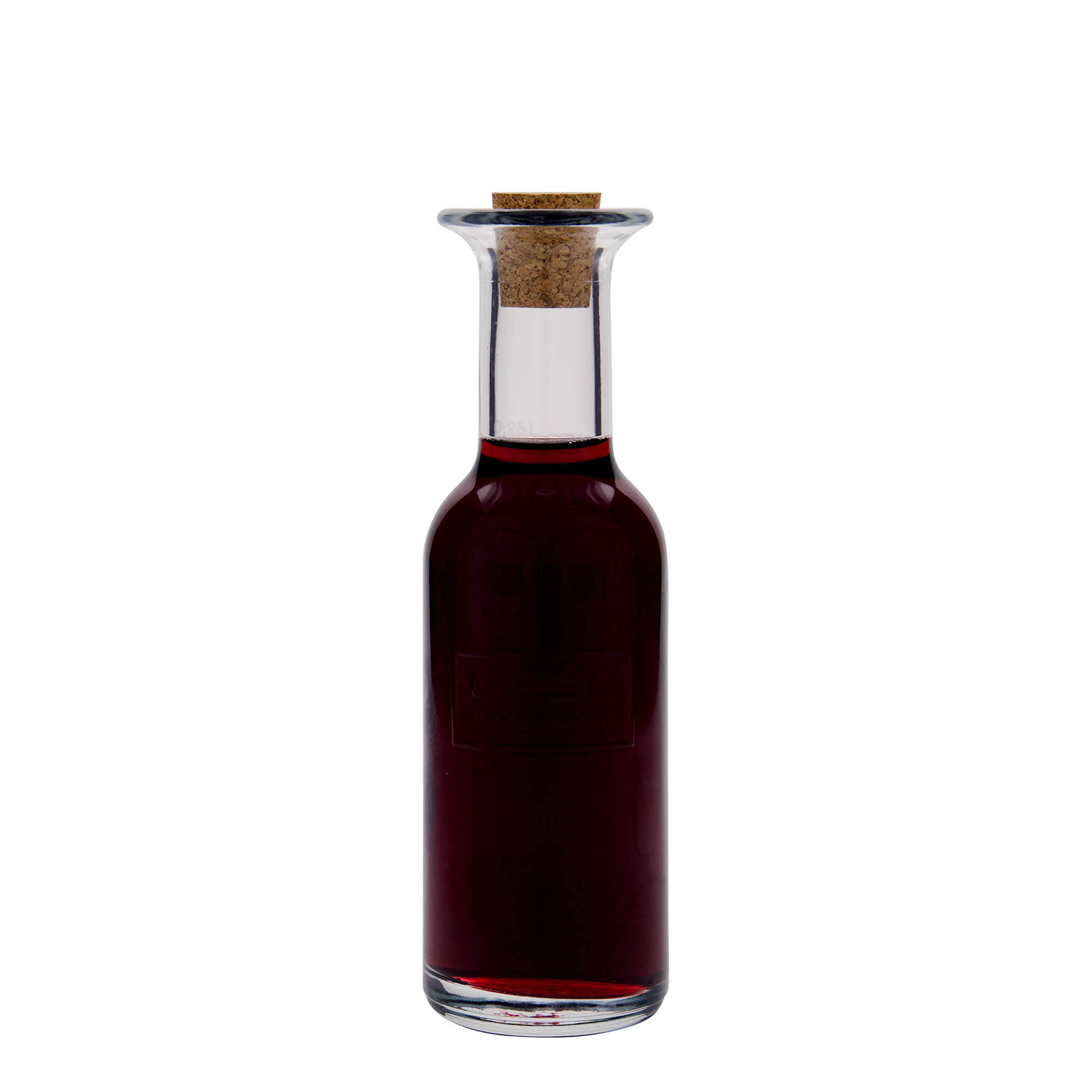 Bouteille en verre 250 ml 'Optima Fine Wine', ouverture : bouchon en liège Bouteille en verre 250 ml 'Optima Fine Wine', ouverture : bouchon en liège
