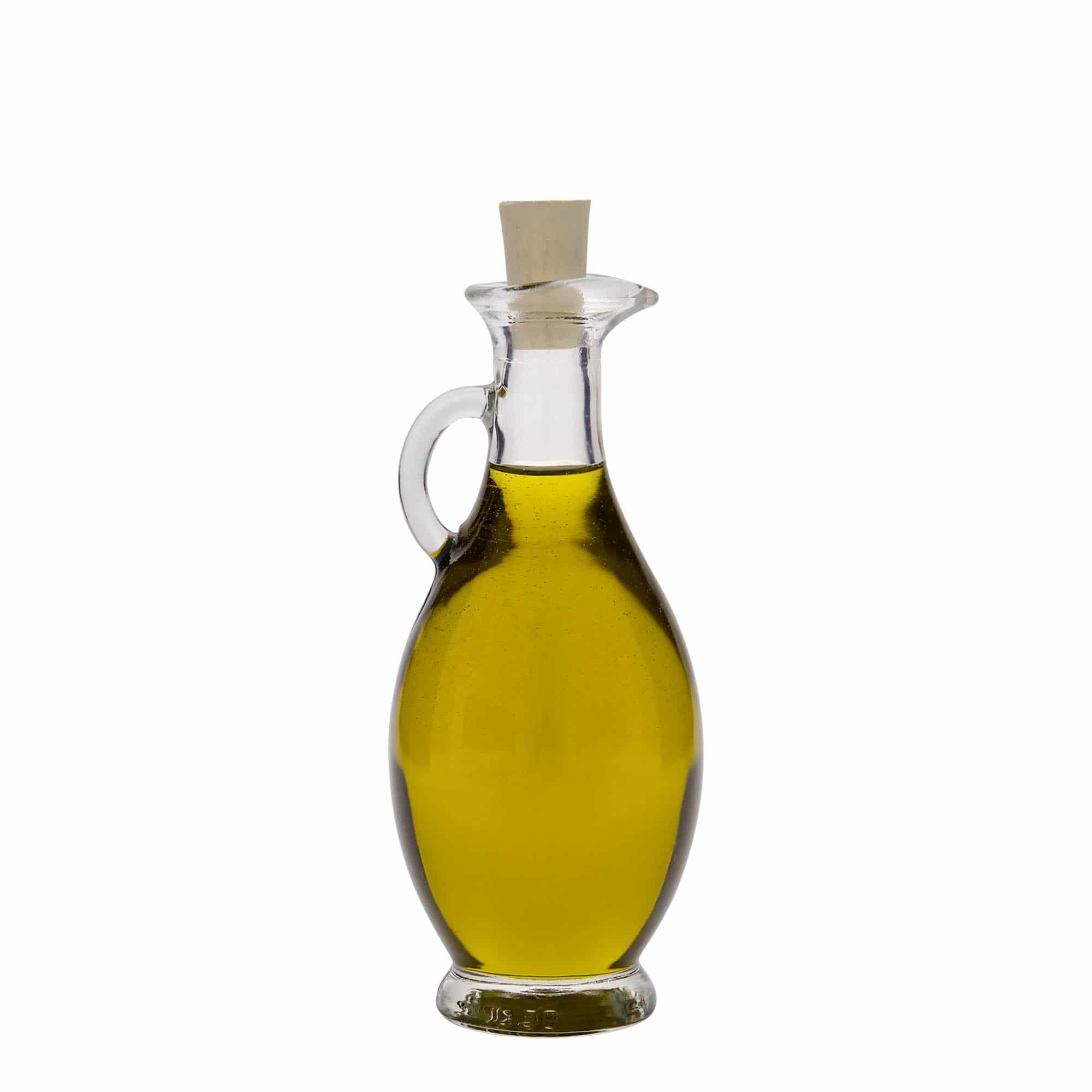 Bouteille de vinaigre / d’huile 250 ml 'Egizia', col : liège