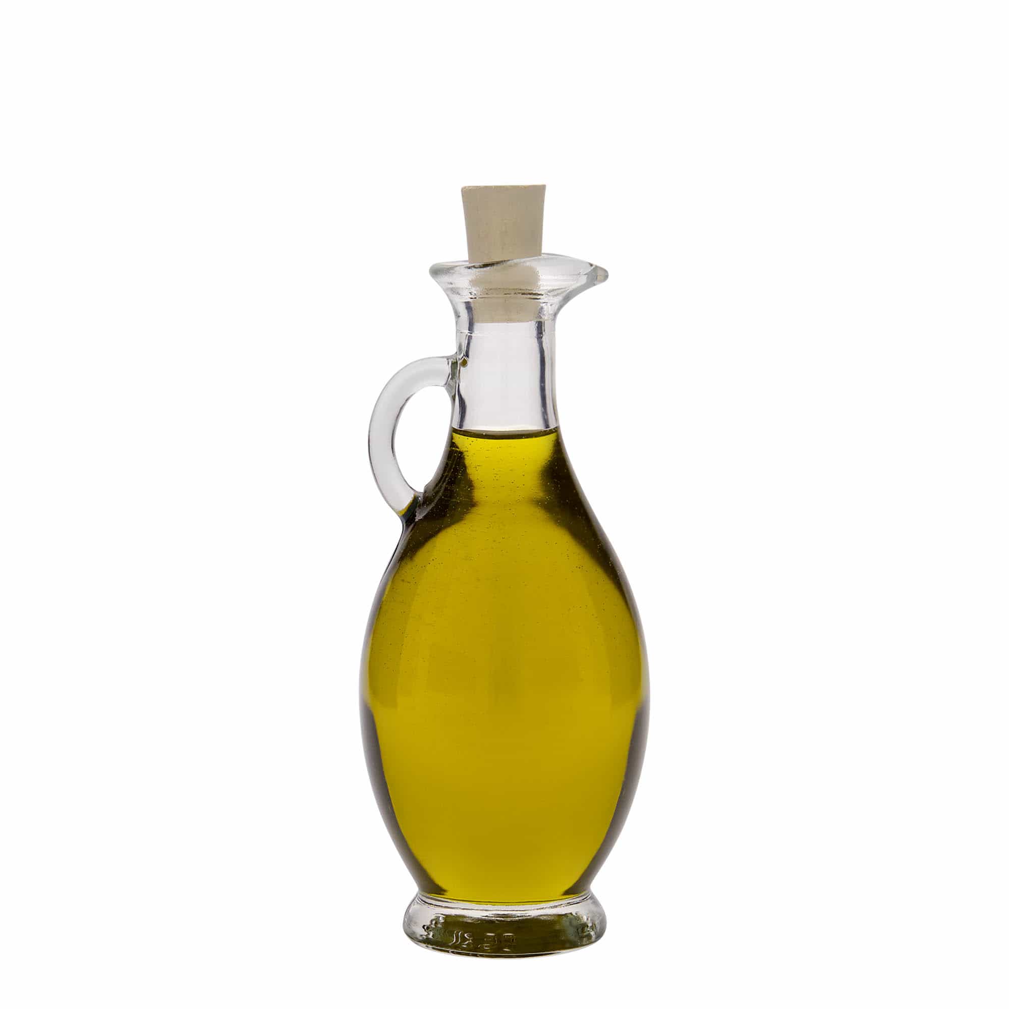 Flacon 250 ml pour vinaigre/huile « Egizia », ouverture : bouchon en liège