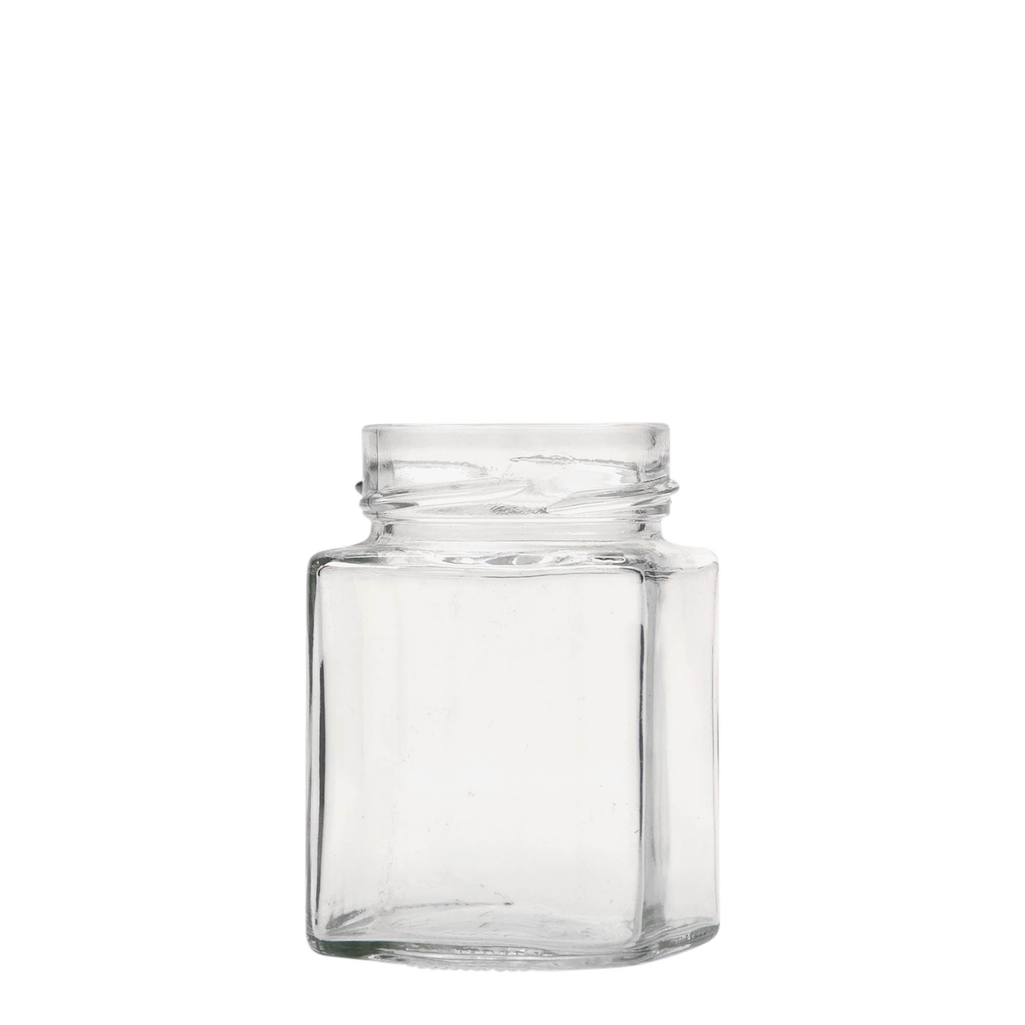 212 ml bocal carré 'Funny', ouverture : Deep-Twist-Off (DTO 58) 212 ml bocal carré 'Funny', ouverture : Deep-Twist-Off (DTO 58)