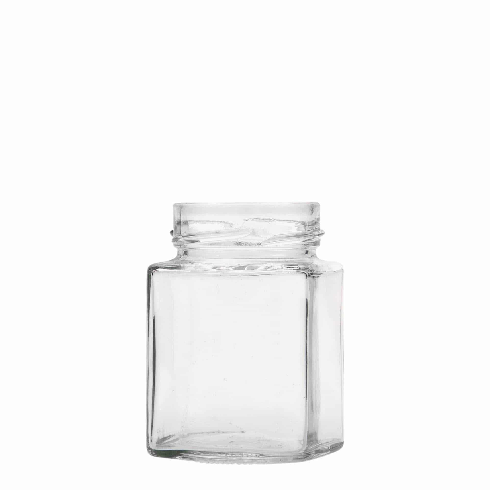 212 ml bocal carré « Funny », ouverture : Deep-Twist-Off (DTO 58)