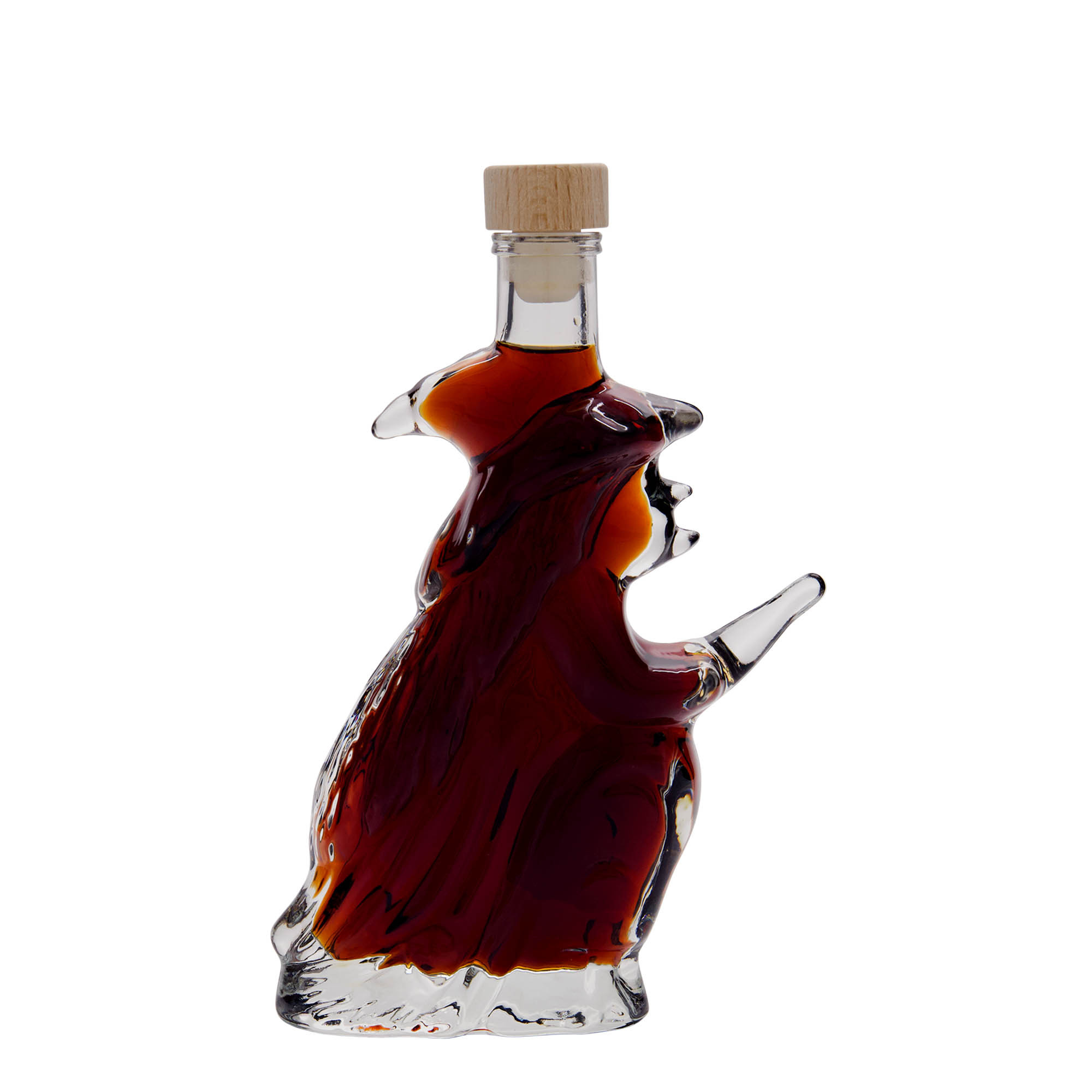 Bouteille en verre 200 ml « Hexe », ouverture : bouchon en liège