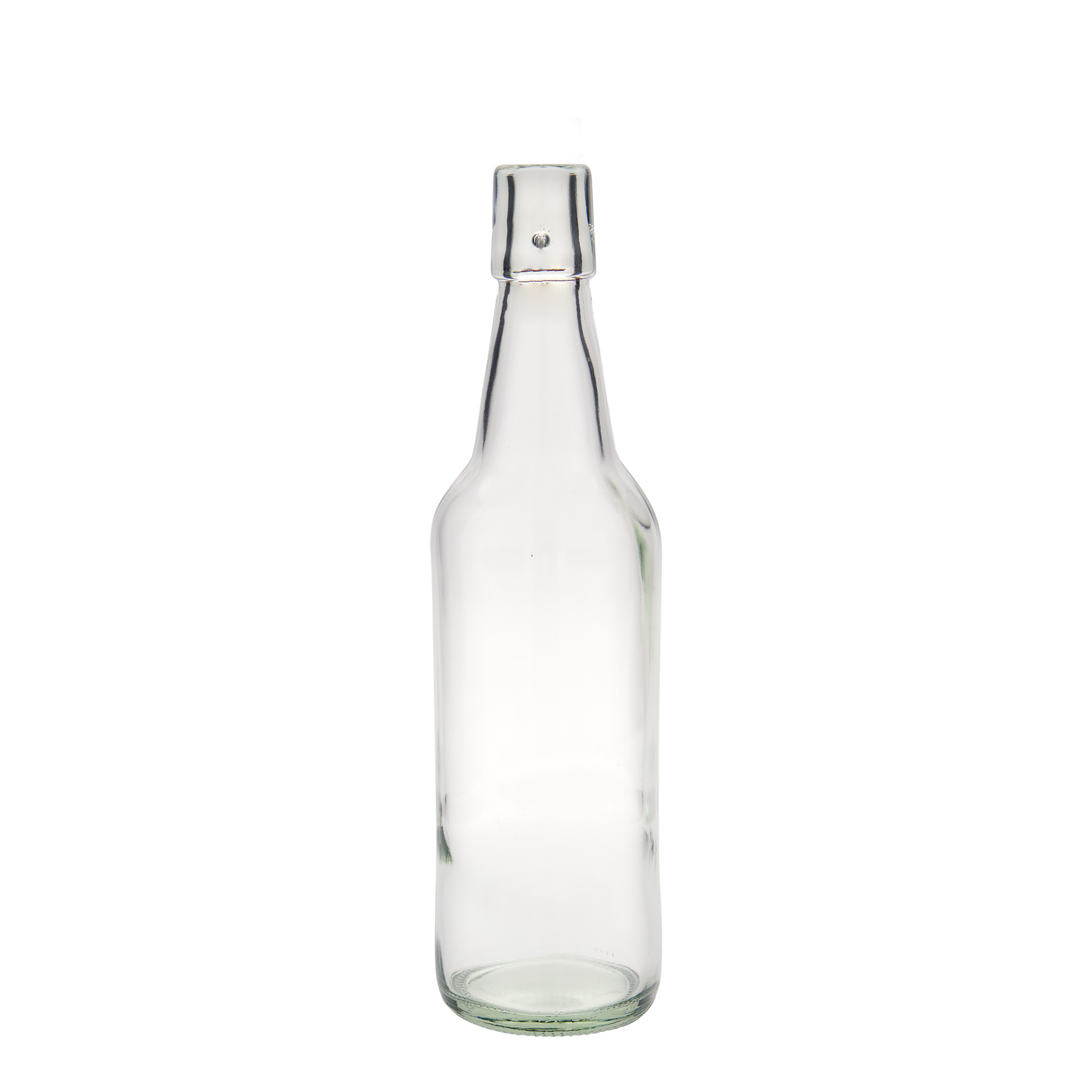 Bouteille de bière 500 ml, verre, ouverture : fermeture à bascule