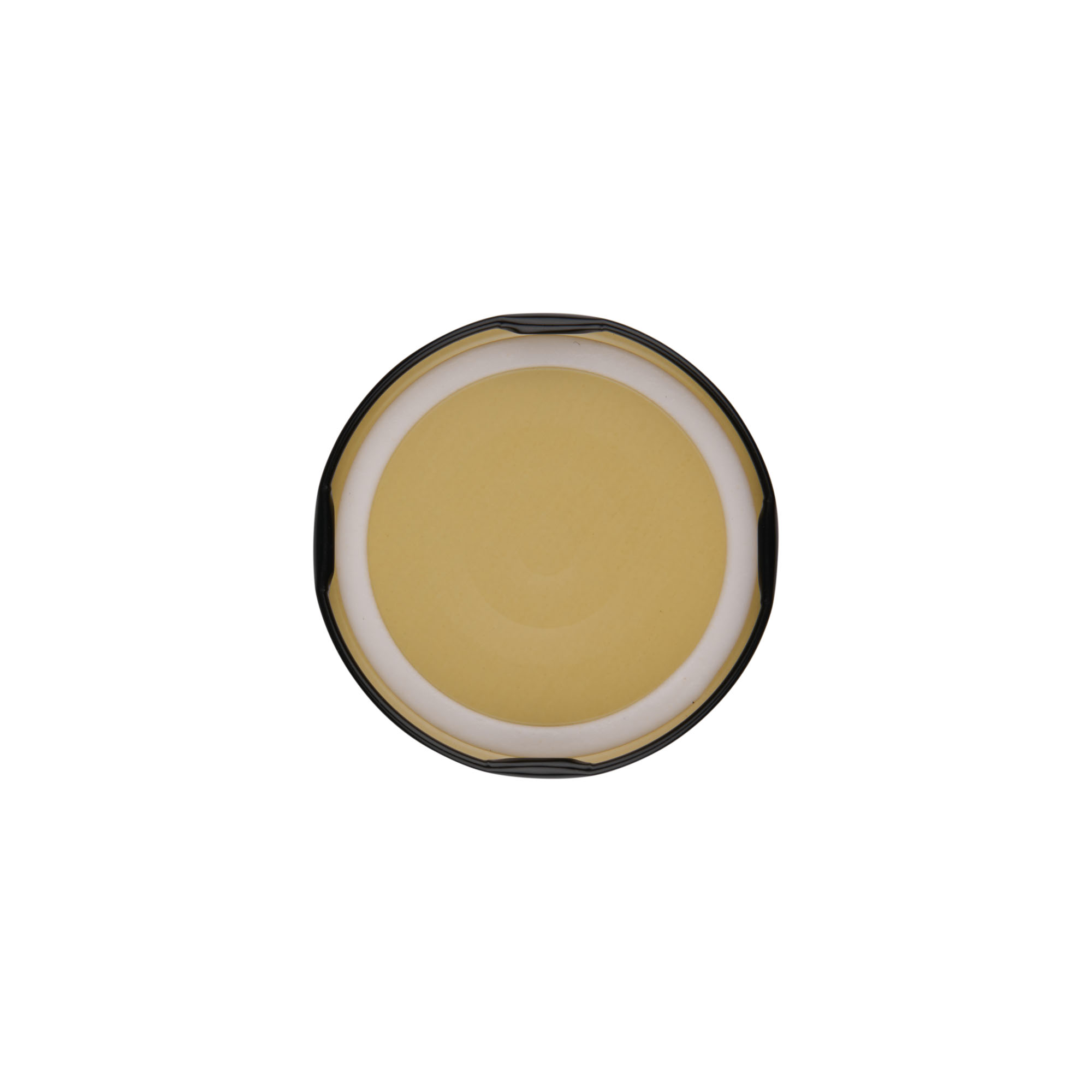 Bouchon à visser, tôle blanche, noir, pour ouverture : TO 66