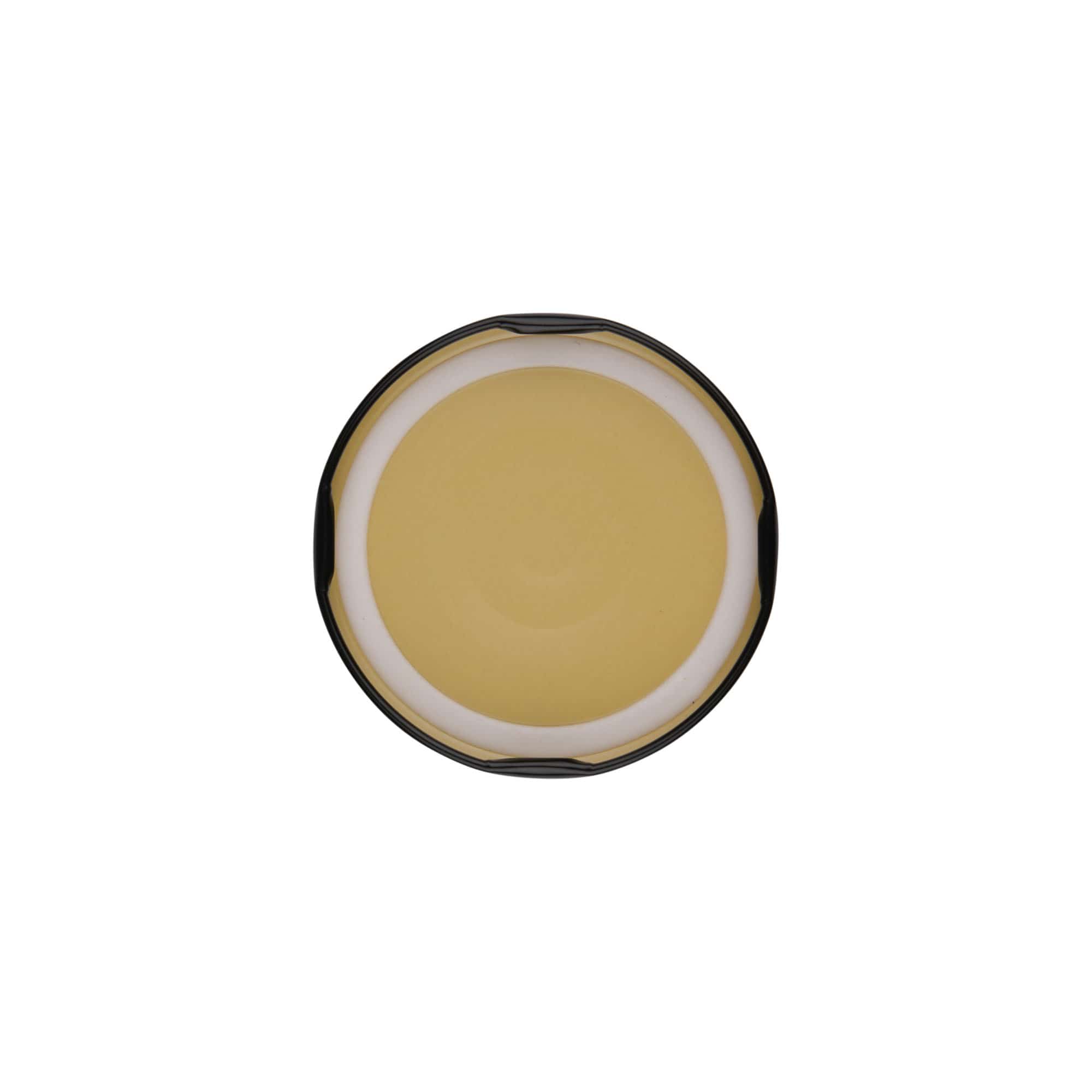 Bouchon à visser, tôle blanche, noir, pour ouverture : TO 66