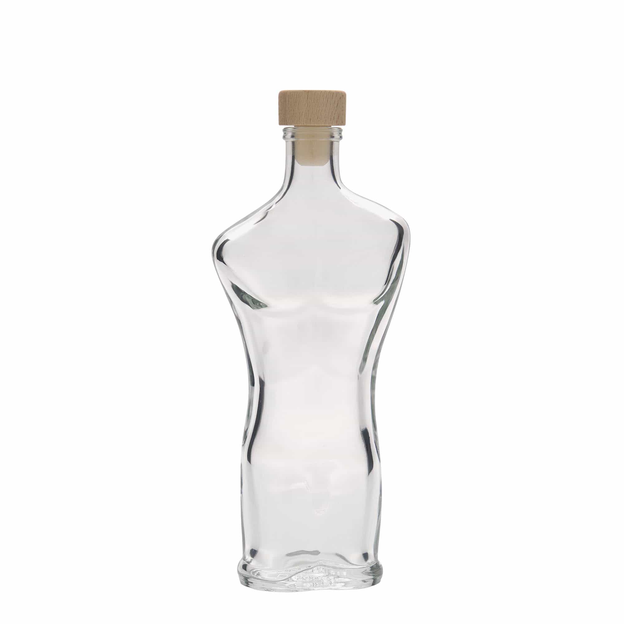 Flacon en verre 200 ml « Adam », ouverture : liège