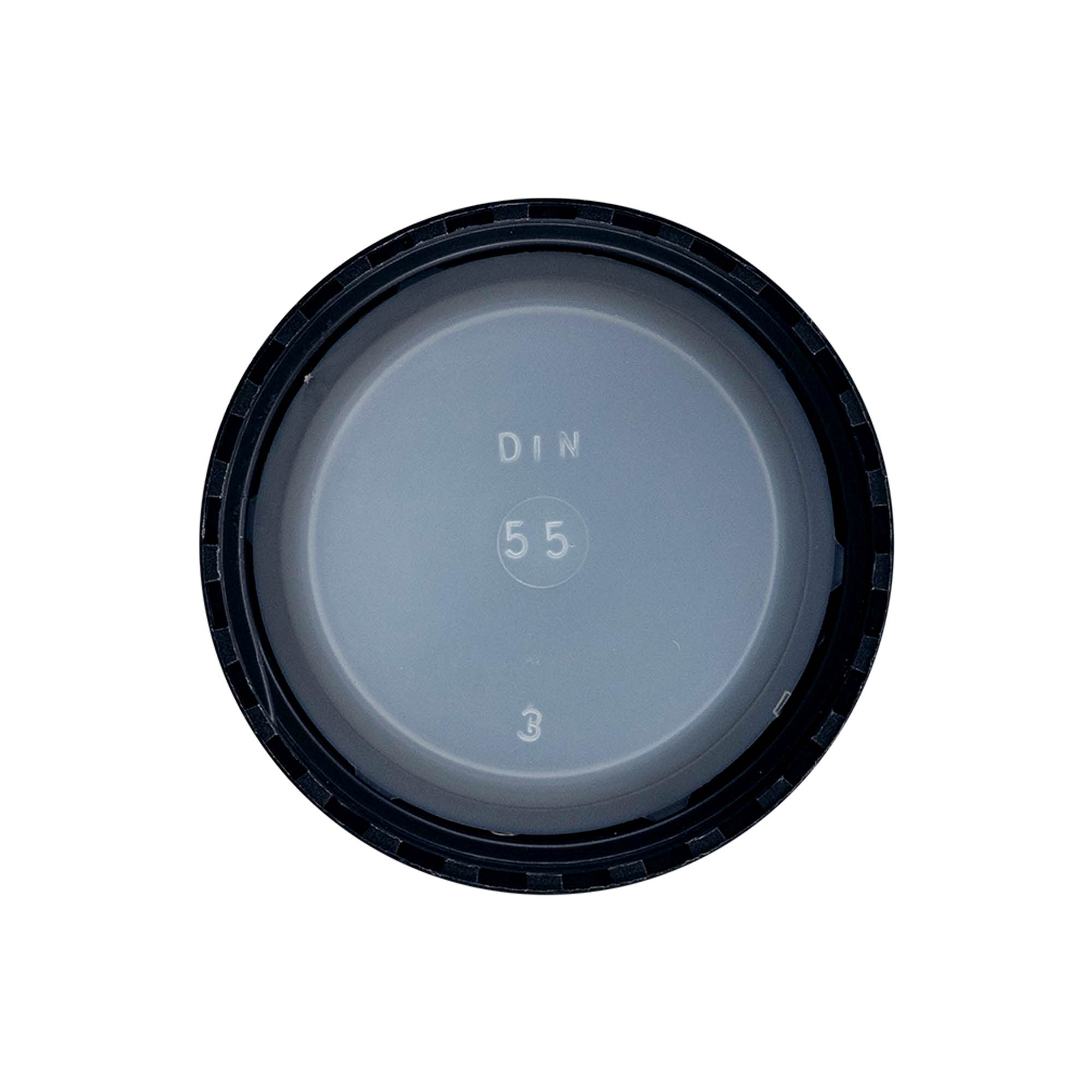 Bouchon à vis, plastique PP, noir, pour ouverture : DIN 55 Bouchon à vis, plastique PP, noir, pour ouverture : DIN 55