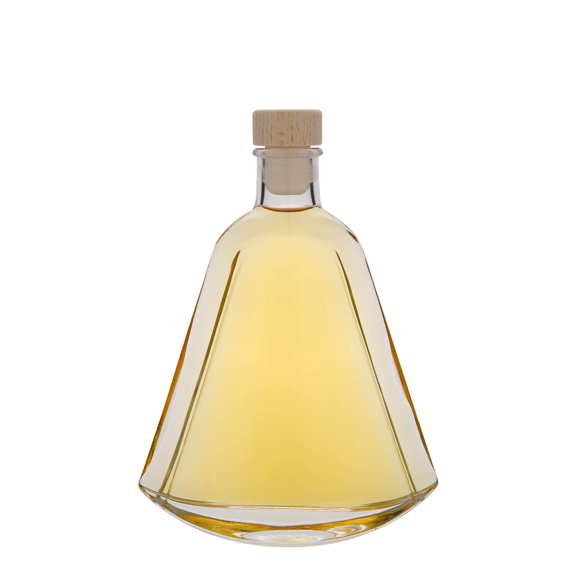 Bouteille en verre 200 ml 'Maurizio', ovale, ouverture : liège Bouteille en verre 200 ml 'Maurizio', ovale, ouverture : liège
