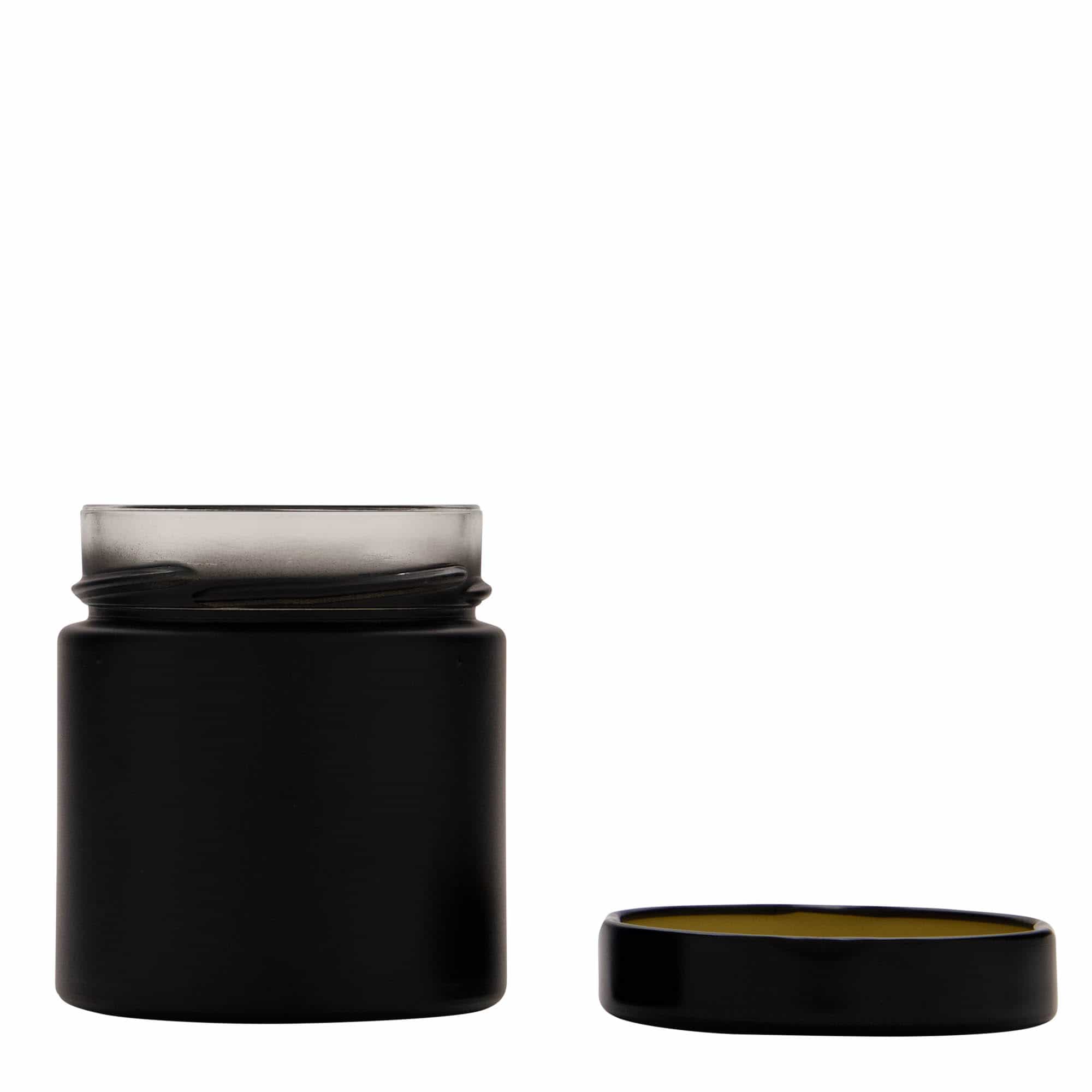 212 ml verre rond 'Aurora', noir, ouverture : Deep-Twist-Off (DTO 66)