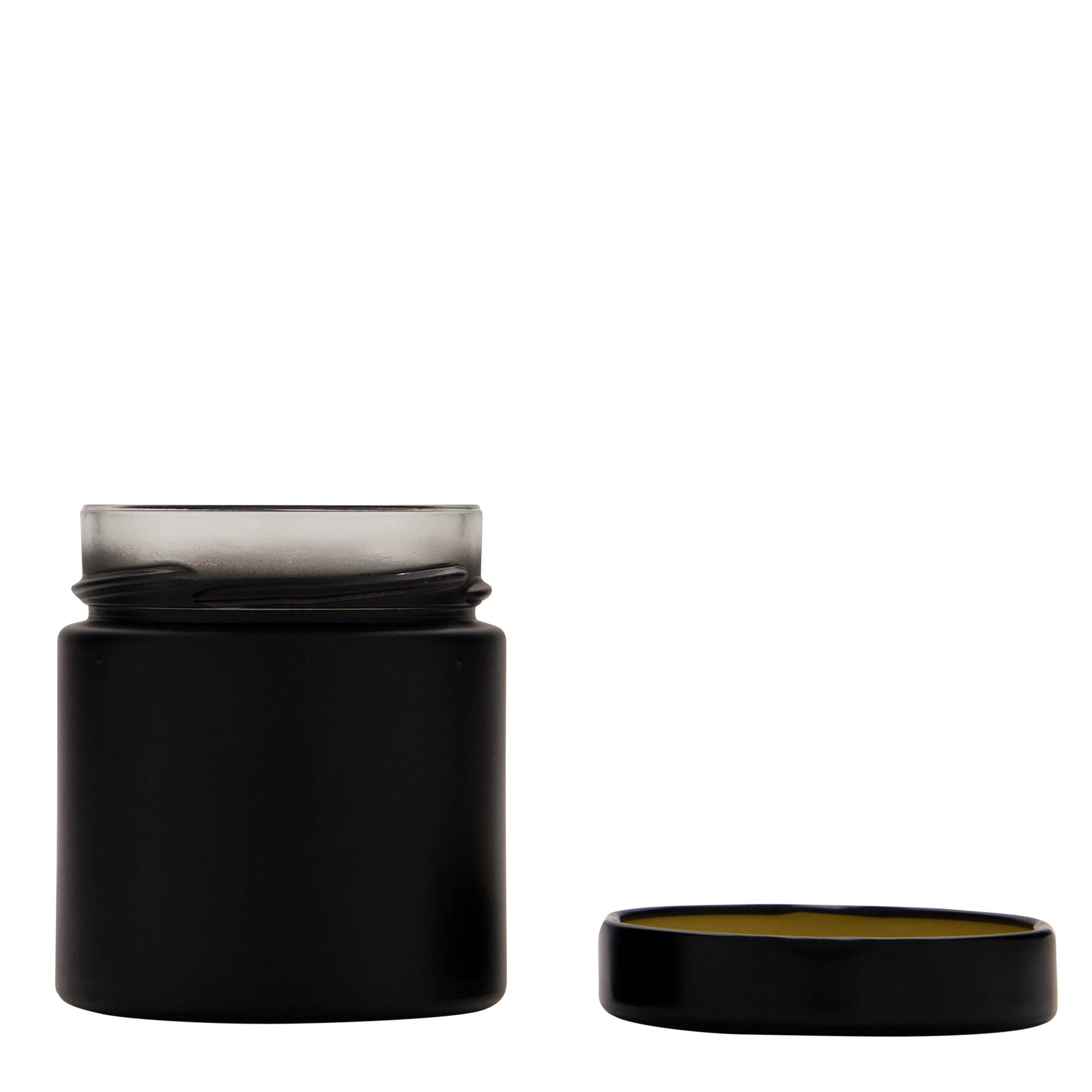 212 ml verre rond 'Aurora', noir, ouverture : Deep-Twist-Off (DTO 66)