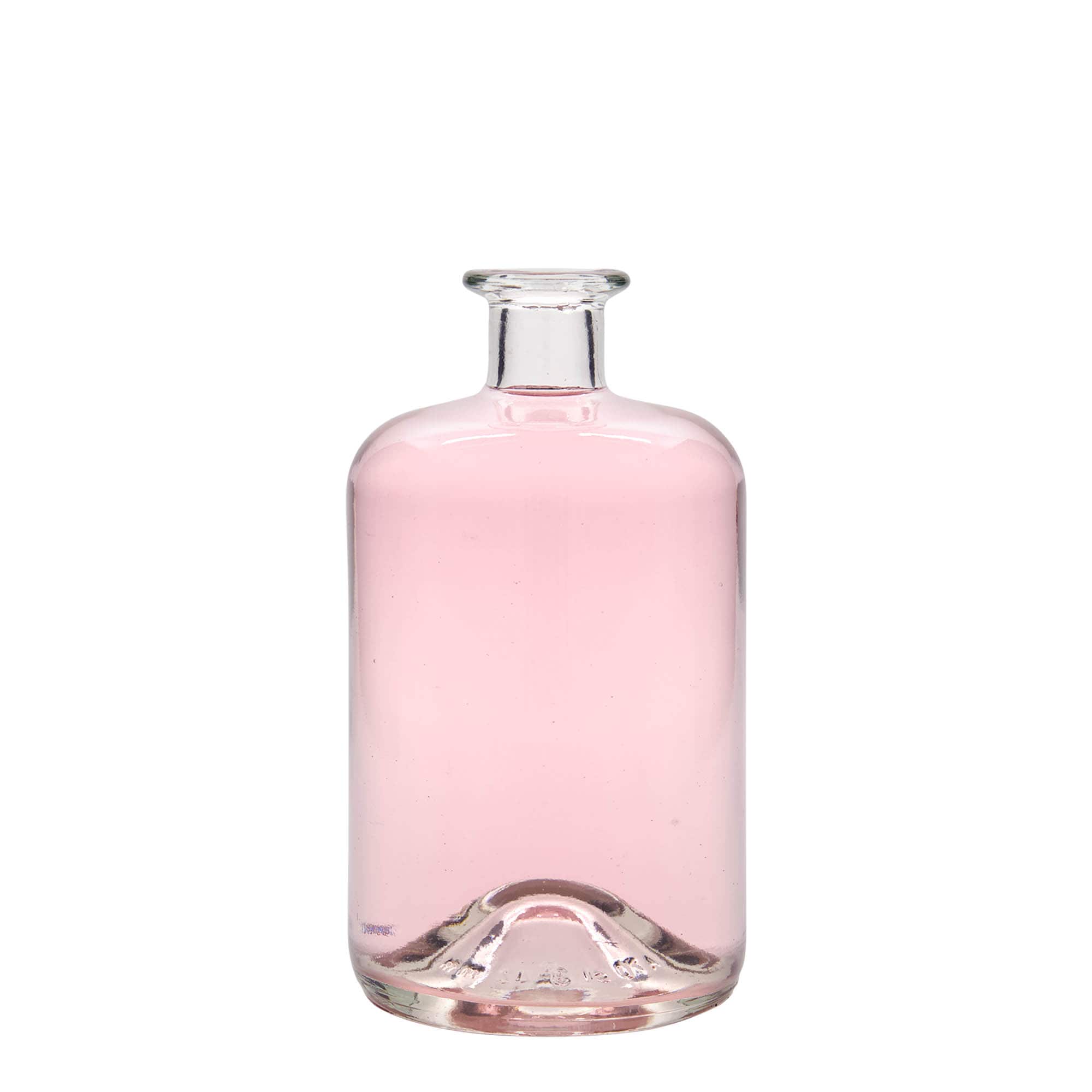 Bouteille en verre de 700 ml pour pharmacien, ouverture : bouchon en liège