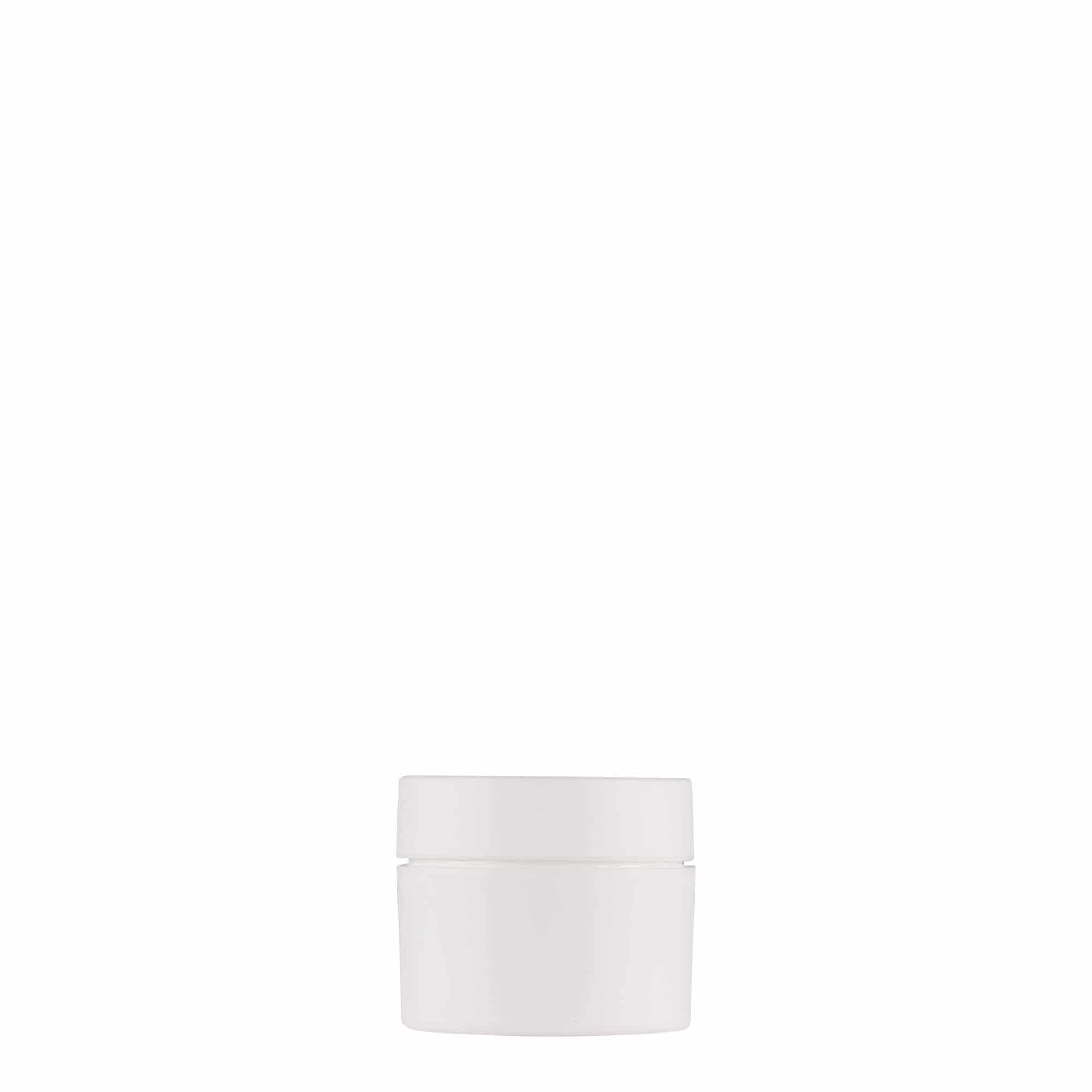 Boîte en plastique 5 ml 'Antonella', PP, blanche, bouchage: Bougage à vis