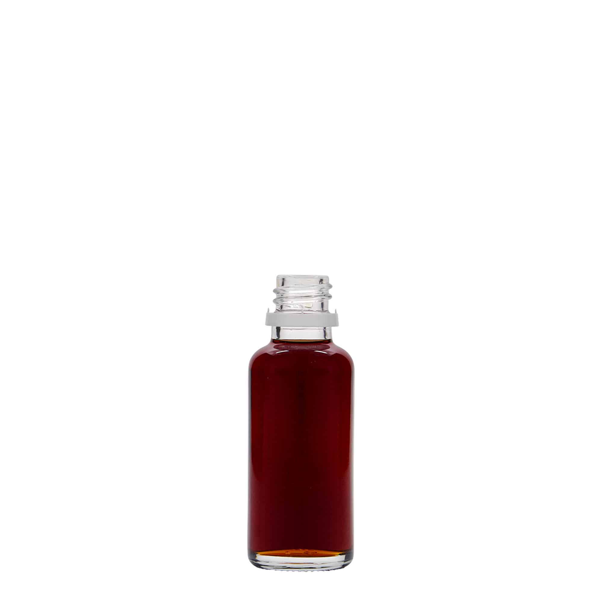 Flacon médical 30 ml, verre, ouverture : DIN 18