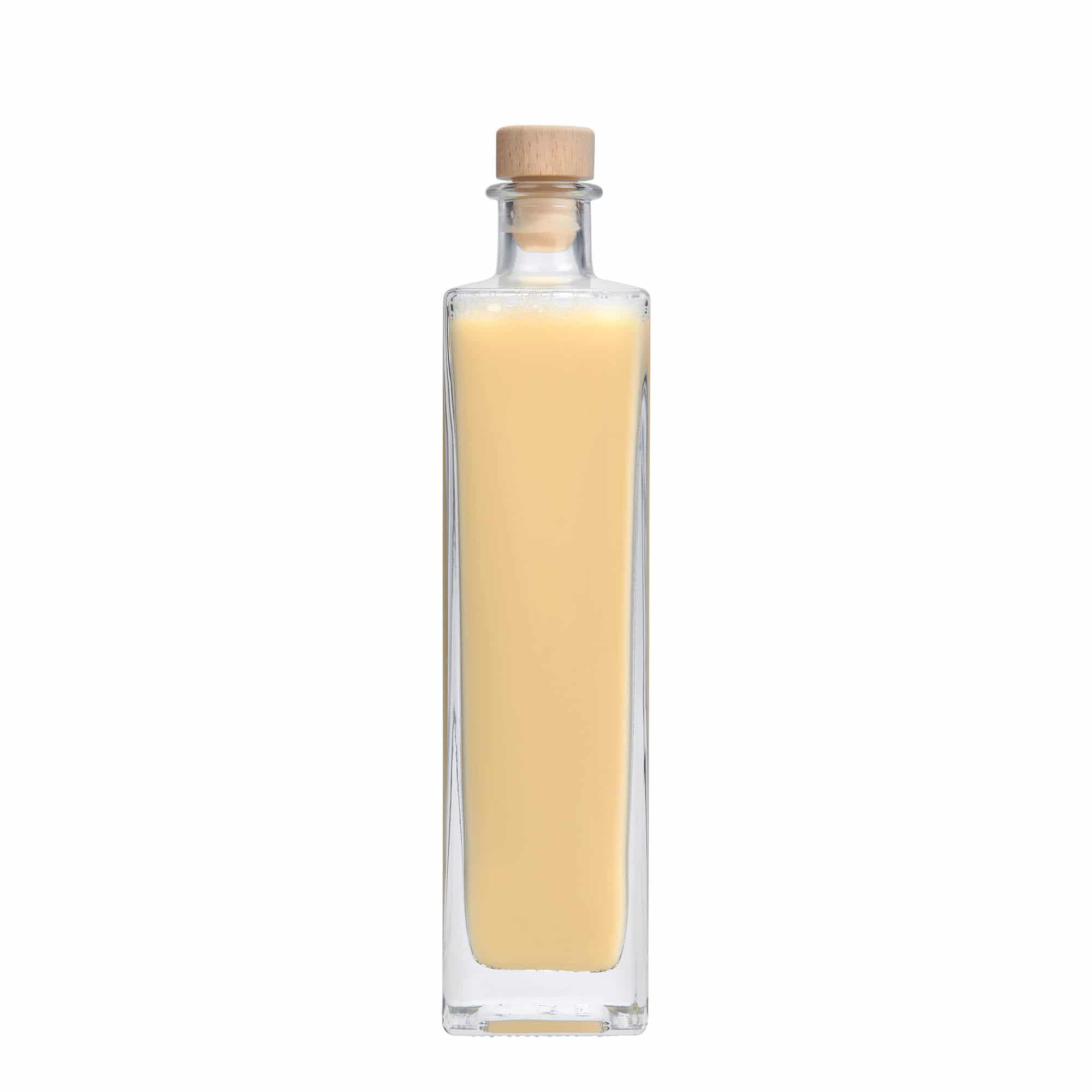 Bouteille en verre 500 ml « Rafaello », carrée, ouverture : bouchon en liège