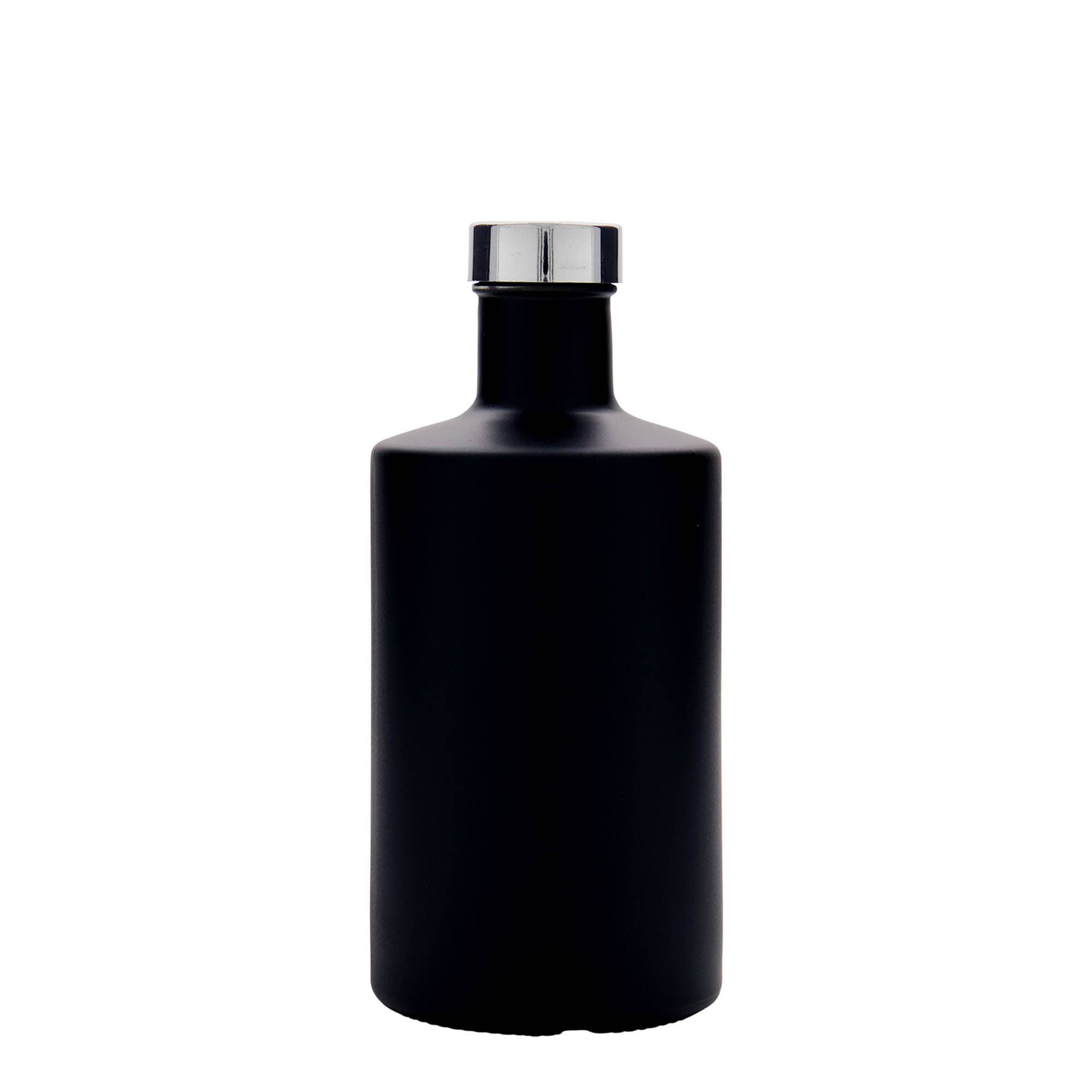 Bouteille en verre 500 ml « Caroline », noire, ouverture : GPI 33