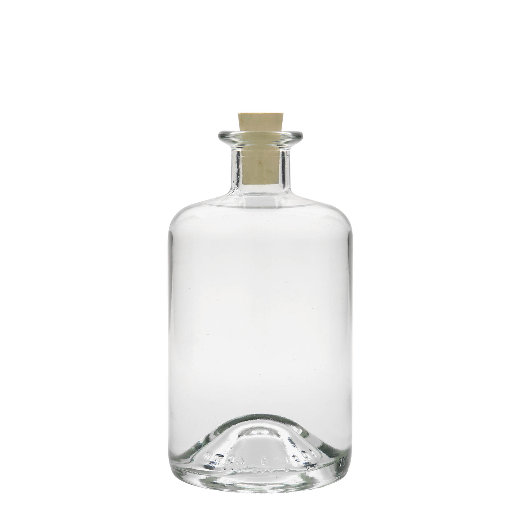 Bouteille en verre de 500 ml, bouchon : liège Bouteille en verre de 500 ml, bouchon : liège