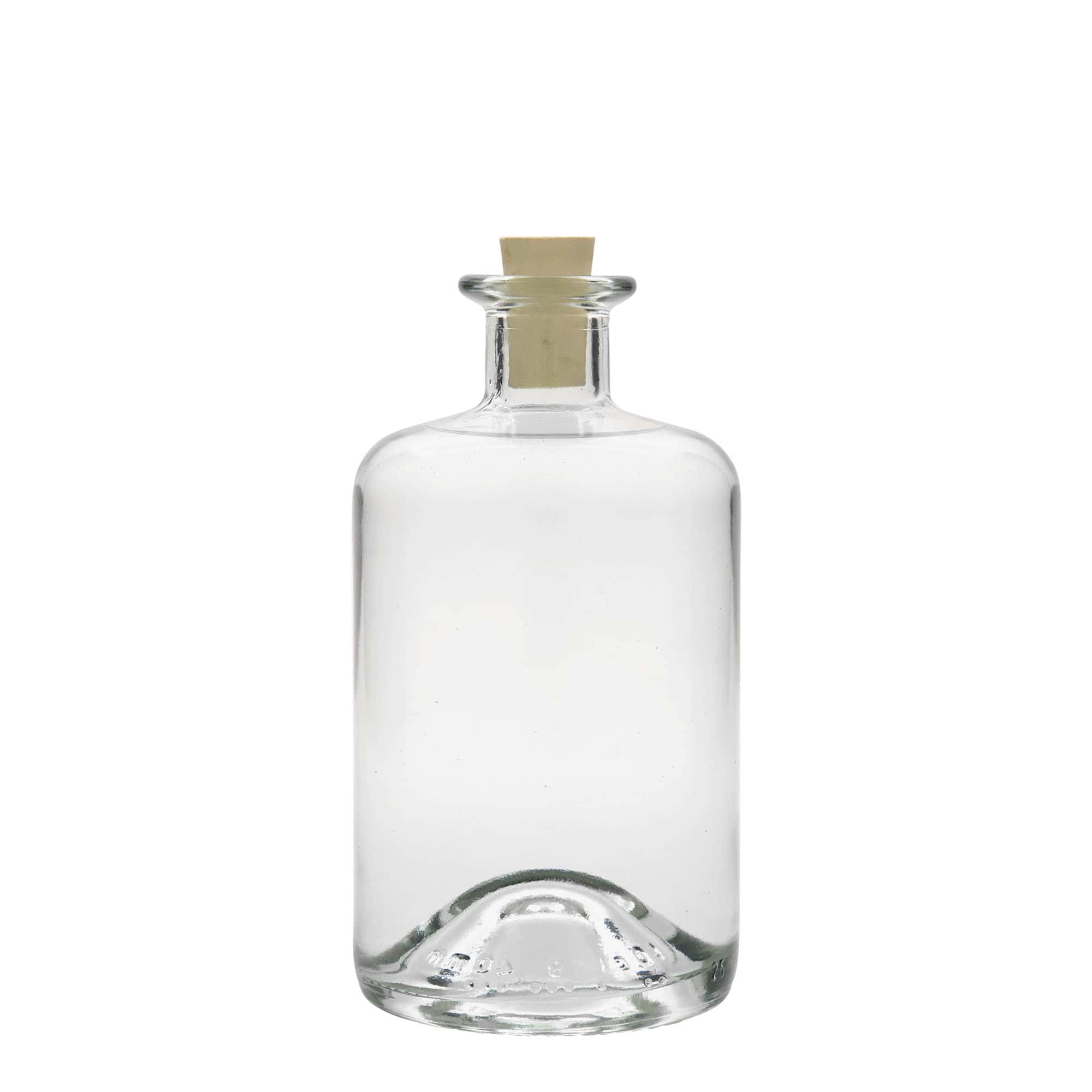 Bouteille en verre de 500 ml, bouchon : liège