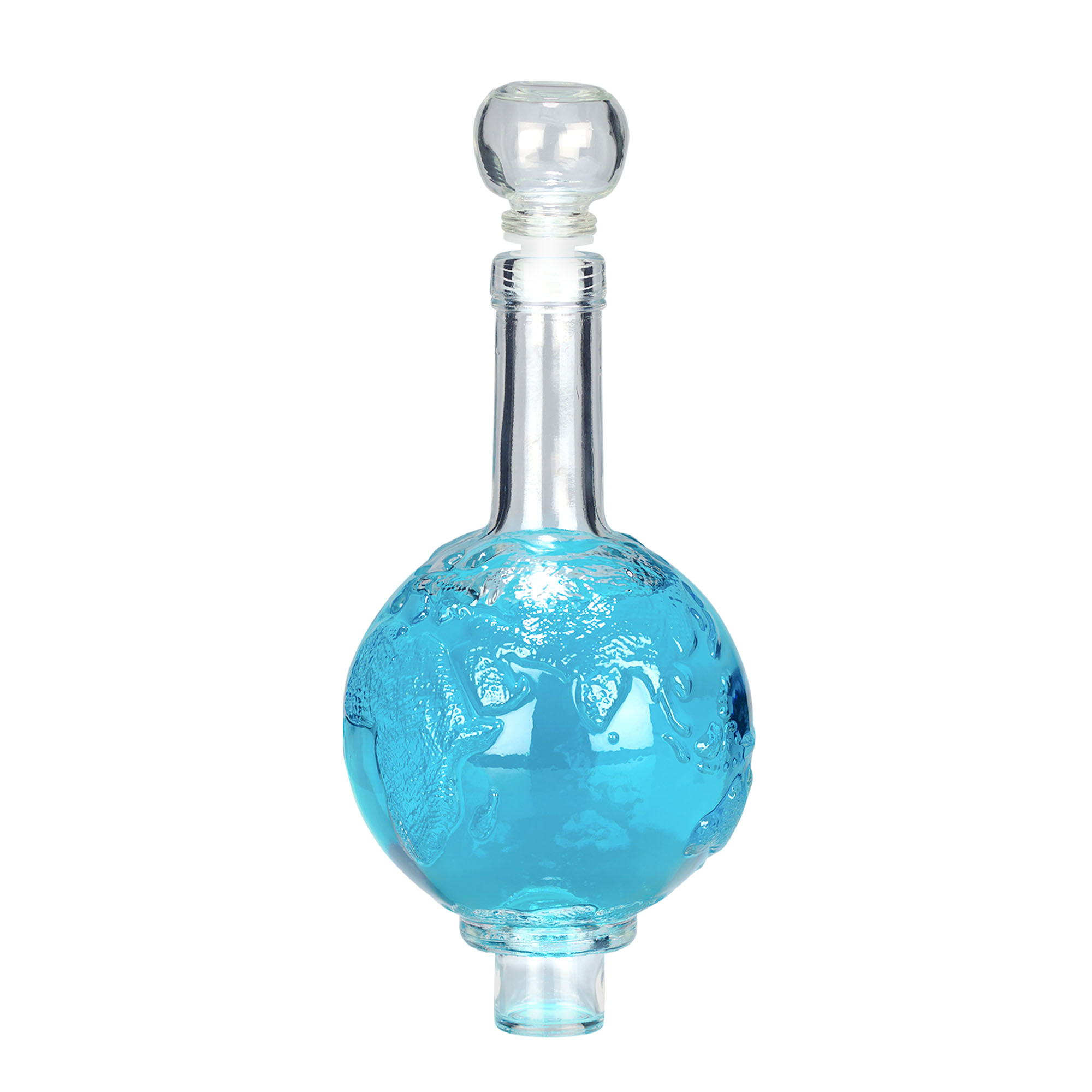 Bouteille en verre 500 ml « Globus », ouverture : bouchon en liège Bouteille en verre 500 ml « Globus », ouverture : bouchon en liège